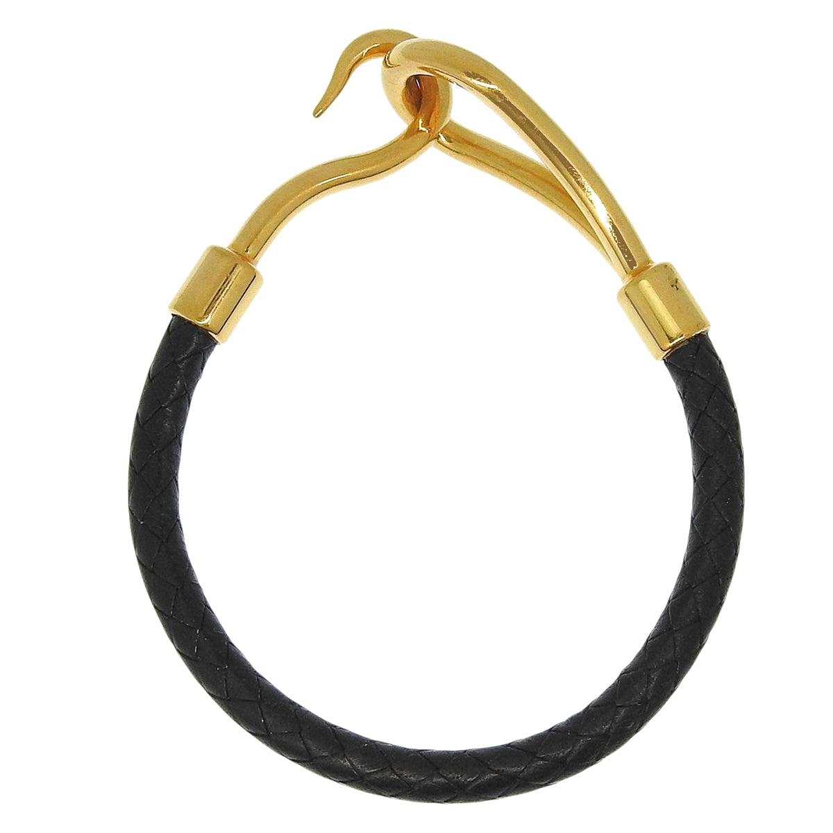 Jumbo Bracelet Leather Metal (GP)