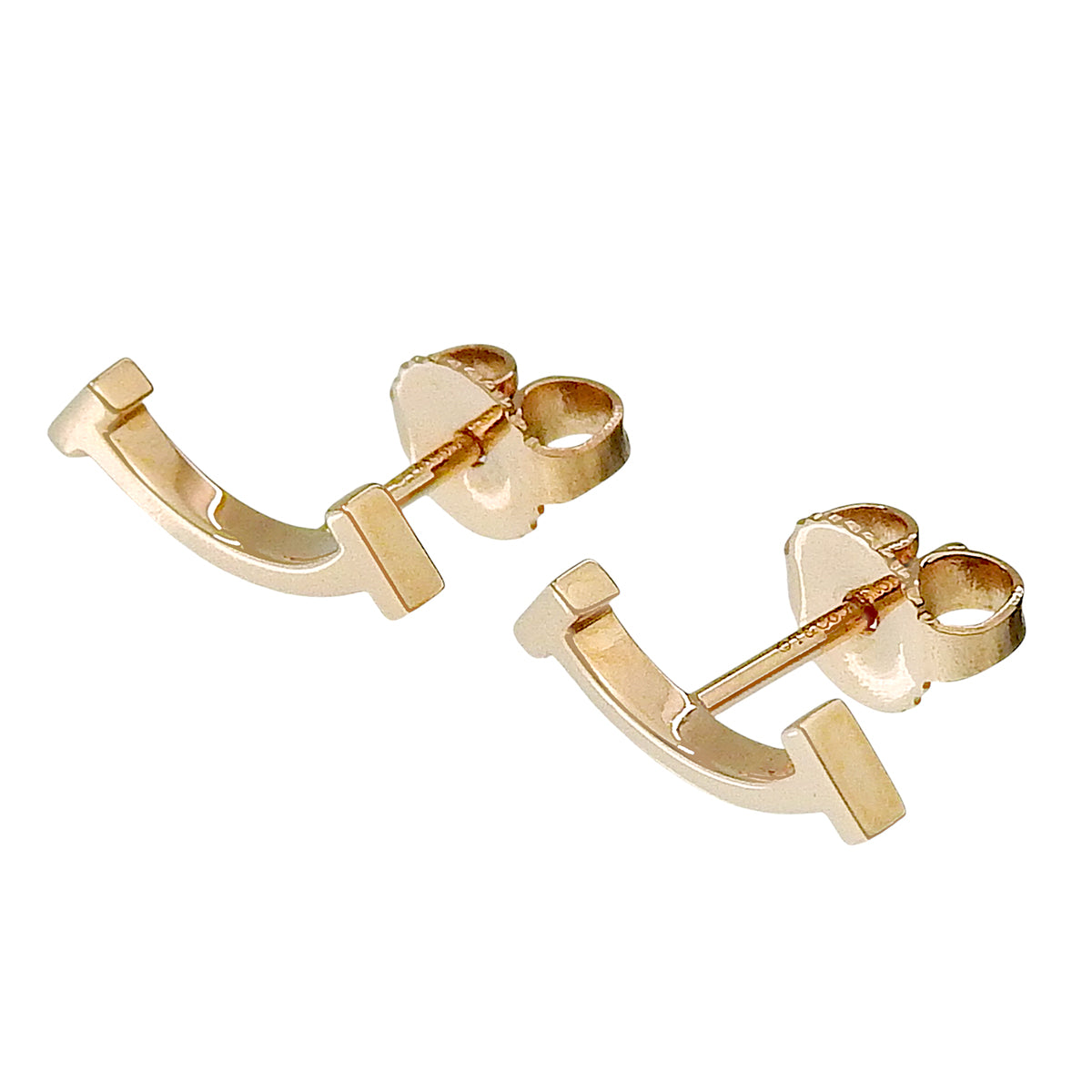 Smile Mini Earrings Pink Gold K18PG 1.8g