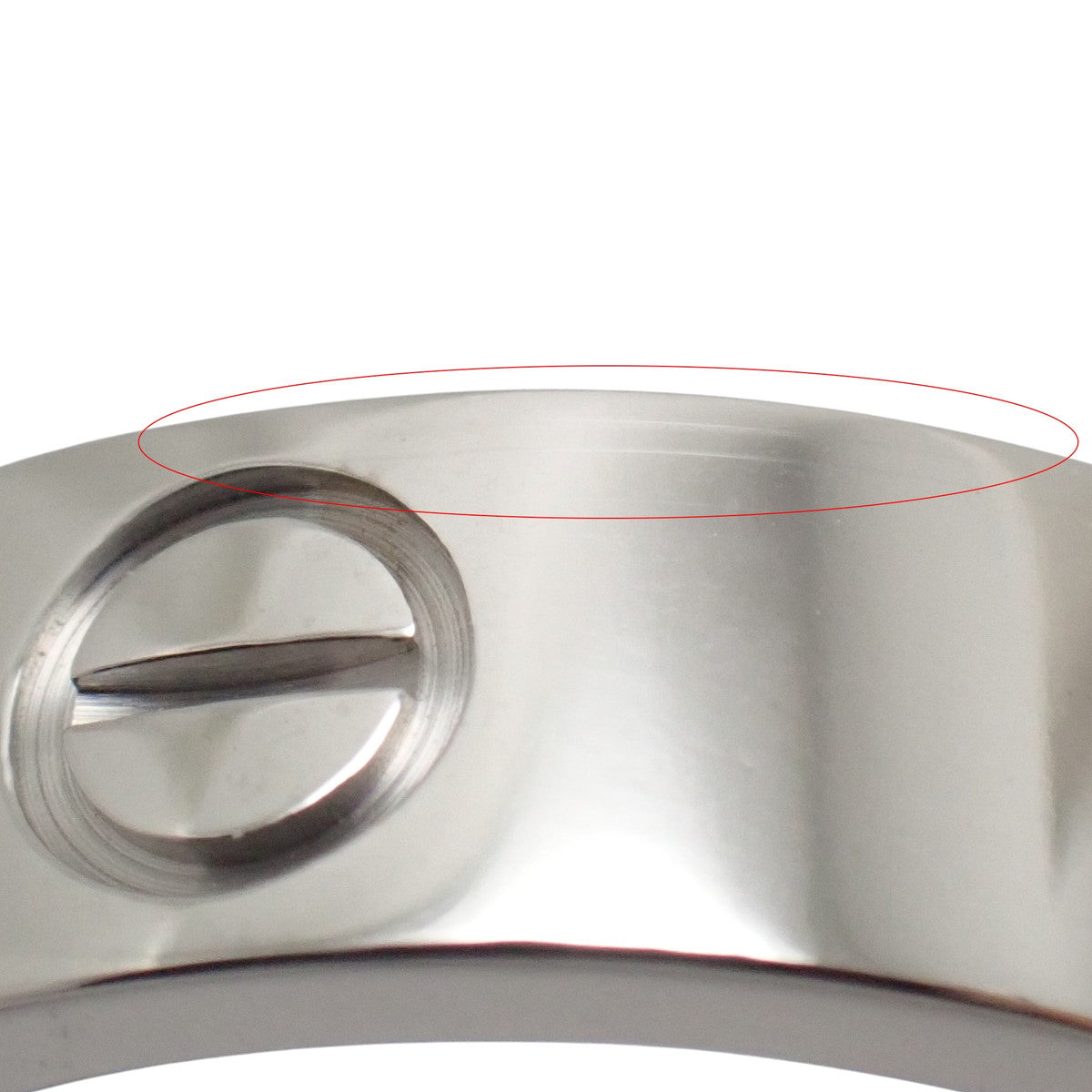 LOVE リング クラシックモデル ホワイトゴールド K18WG 54 7.2g