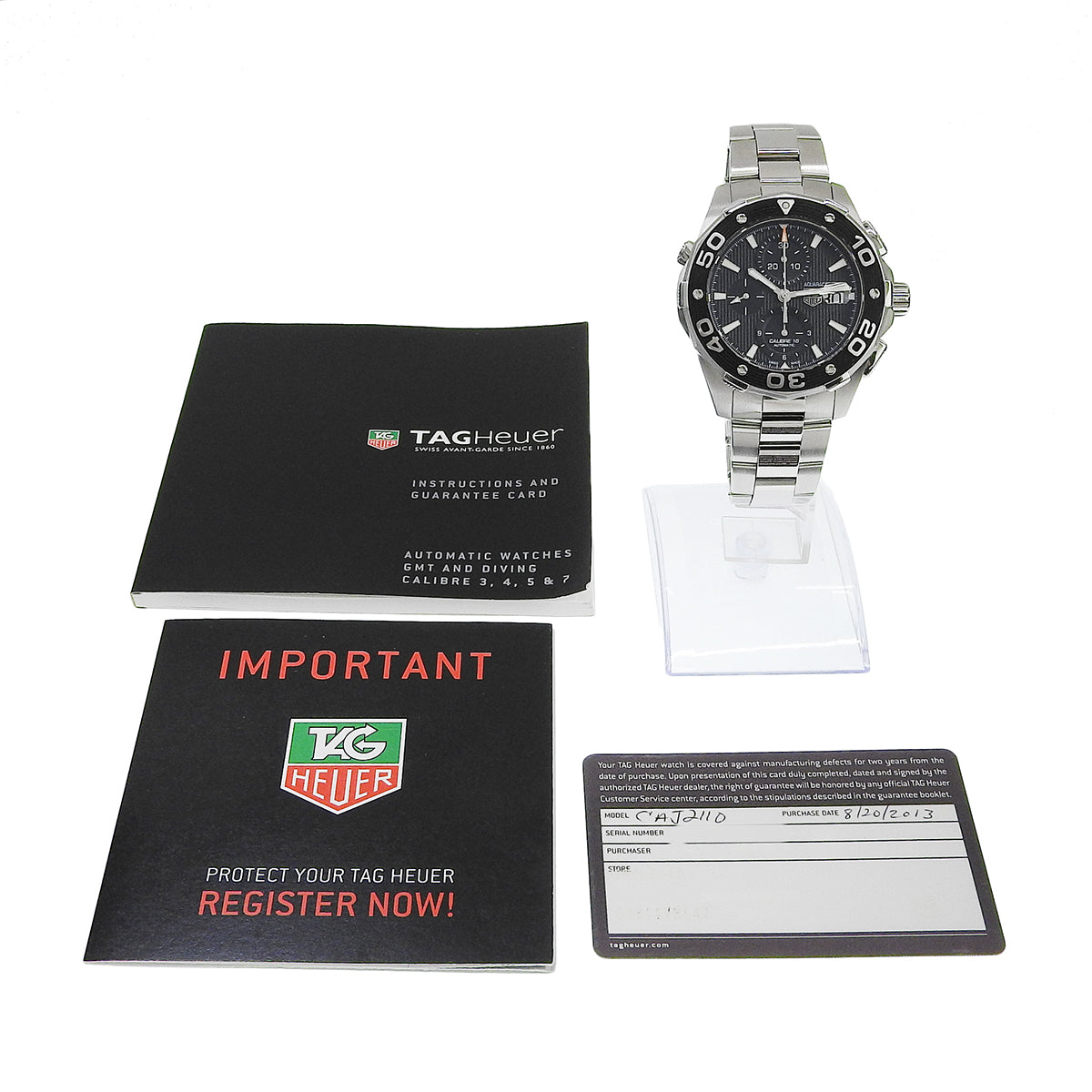Aquaracer CAJ2110.BA0872 SS Black Automatic Men's