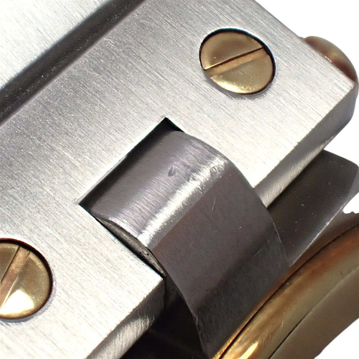 Santos Vendome LM YG/SS White Quartz Ladies'