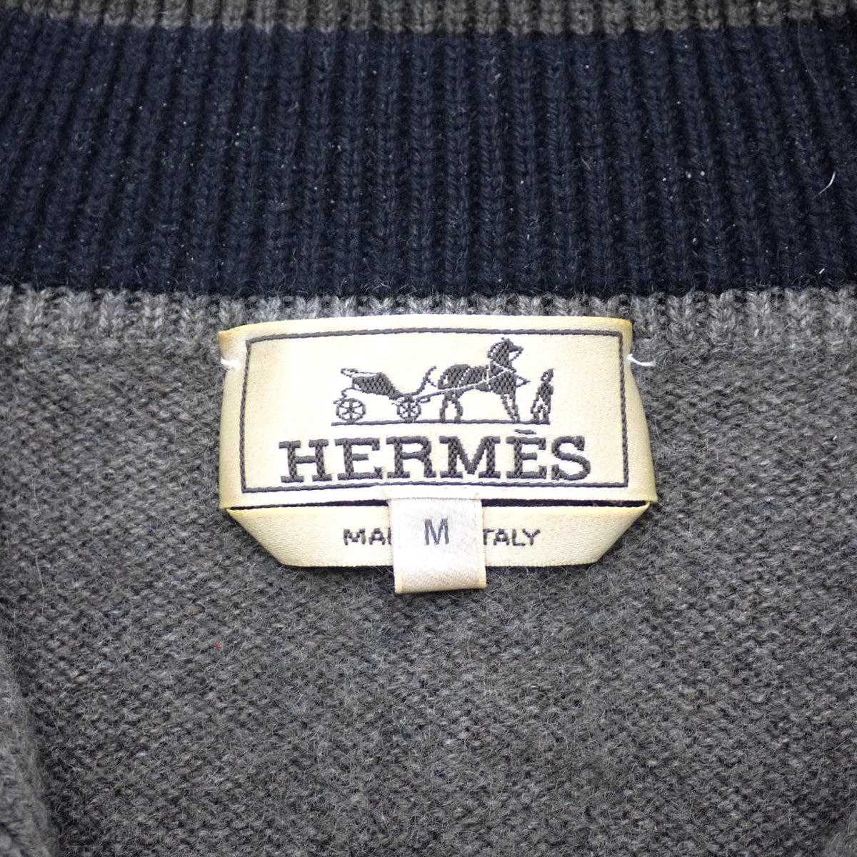 Half-zip knit M
