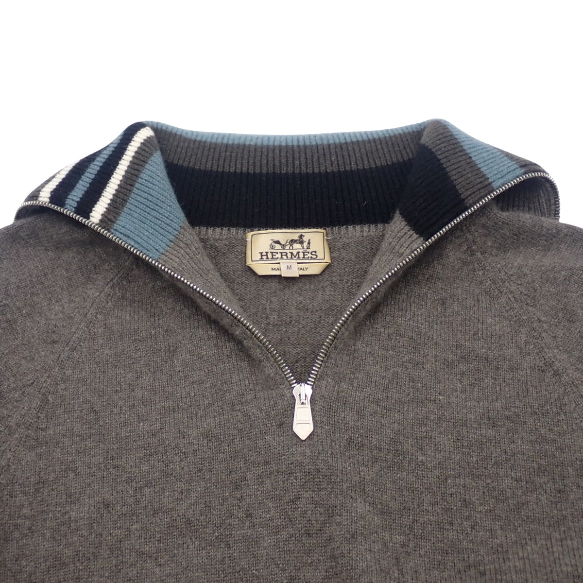 Half-zip knit M