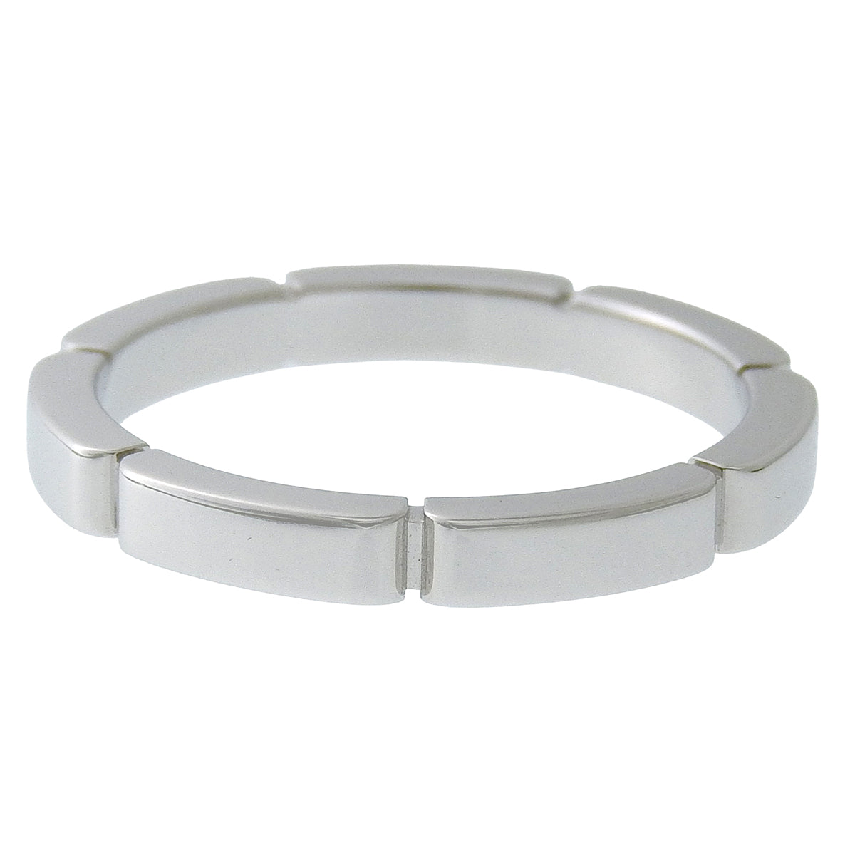 Maillon Panthère ring, 18K white gold, size 55, 4.5g