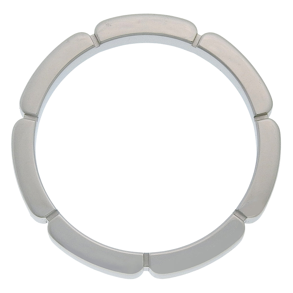 Maillon Panthère ring, 18K white gold, size 55, 4.5g