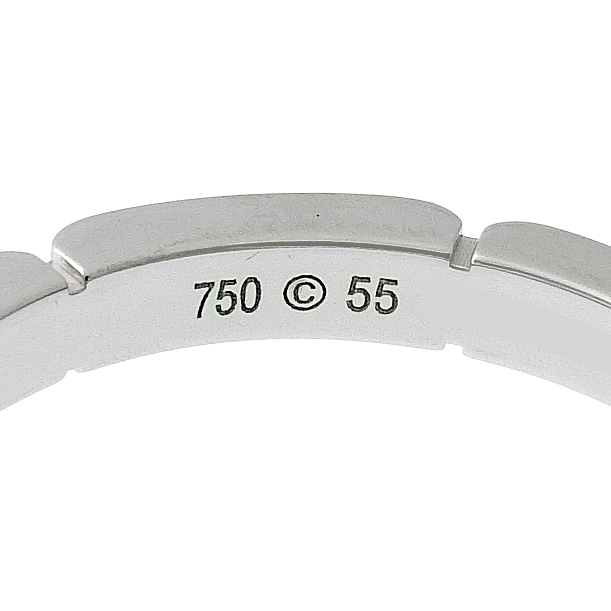 Maillon Panthère ring, 18K white gold, size 55, 4.5g