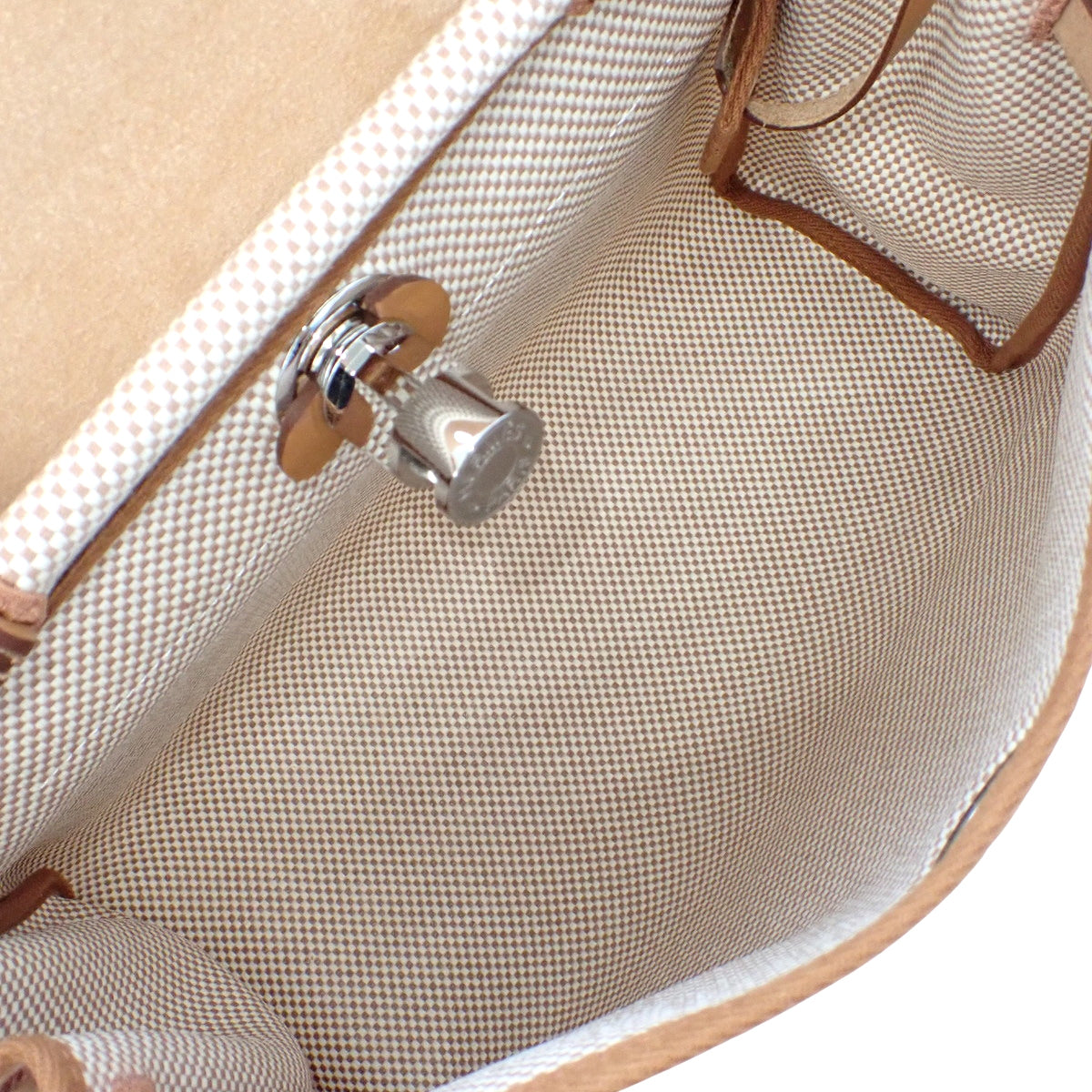 Herbag Zip PM retourné Toile GM Vache Hunter Natural Silver Hardware B stamp