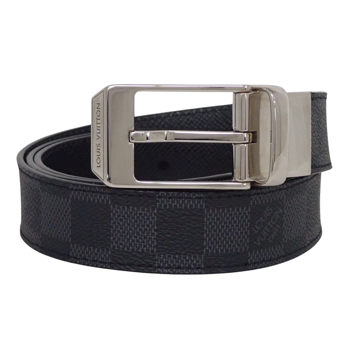 LOUIS VUITTON(ルイ・ヴィトン) ダミエグラフィット サンチュール シアトル ベルト 95/38 ブラック黒 グレー M6834 メンズ 40802210453【中古】【アラモード】