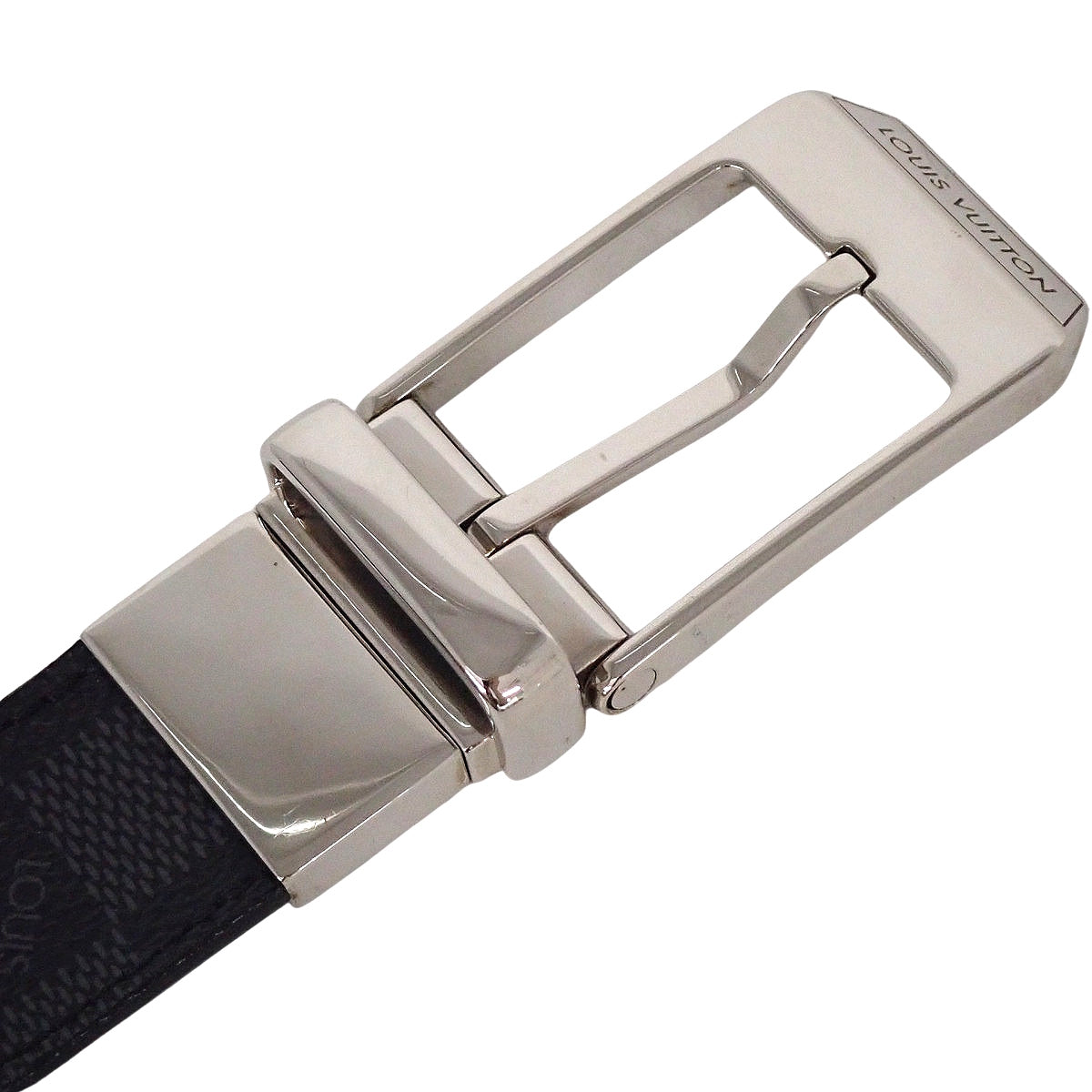 LOUIS VUITTON(ルイ・ヴィトン) ダミエグラフィット サンチュール シアトル ベルト 95/38 ブラック黒 グレー M6834 メンズ 40802210453【中古】【アラモード】
