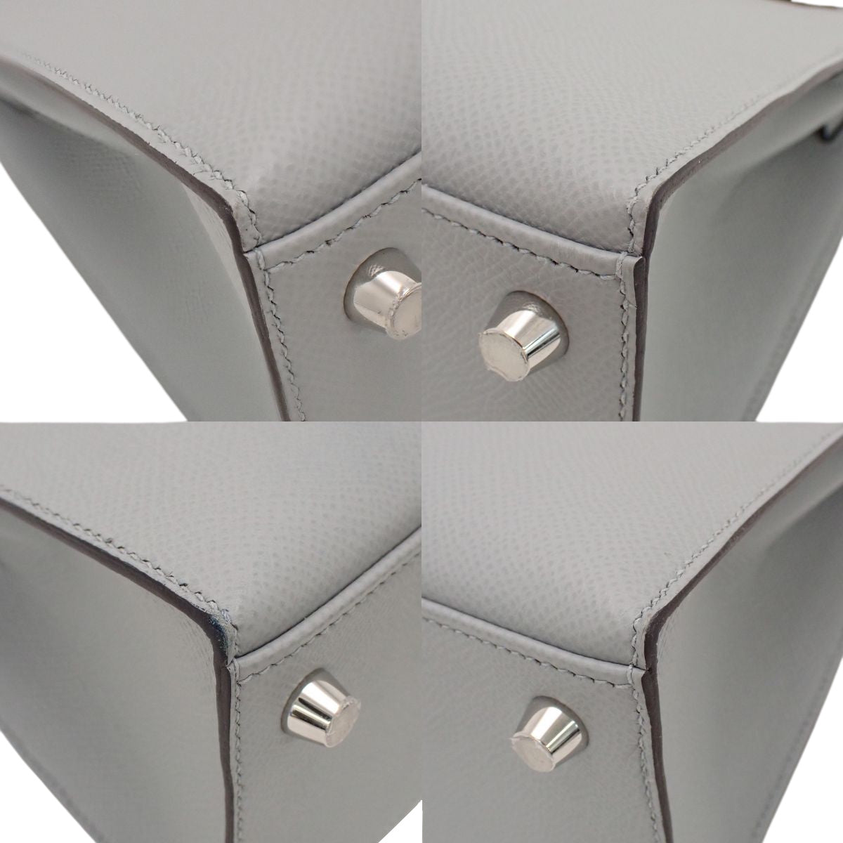 Kelly 25 (Sellier) Epsom Leather Bleu Glacier Silver Hardware K stamp