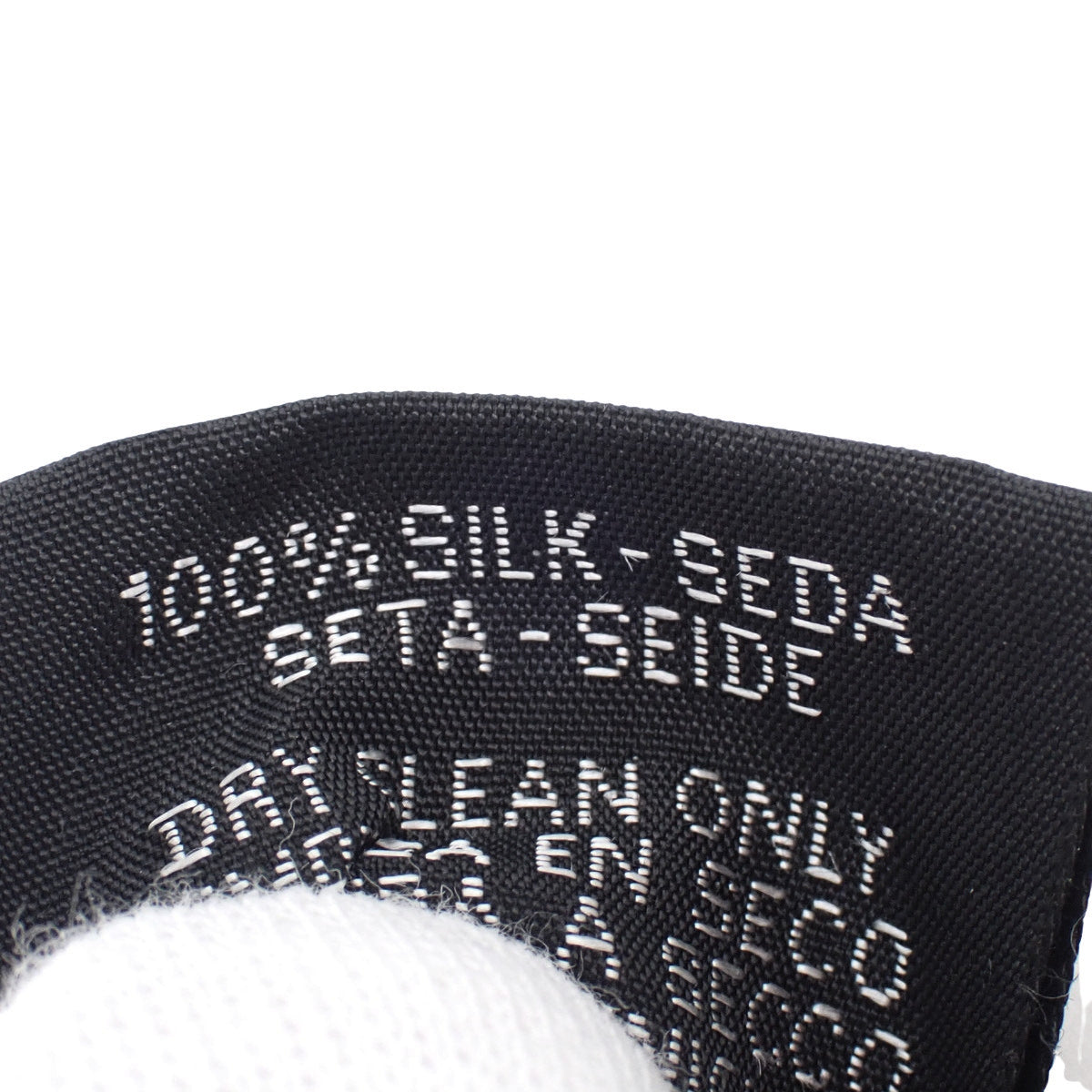 ブックル・エ・マイヨン ツイリー シルク 黒/白 H064367S 09