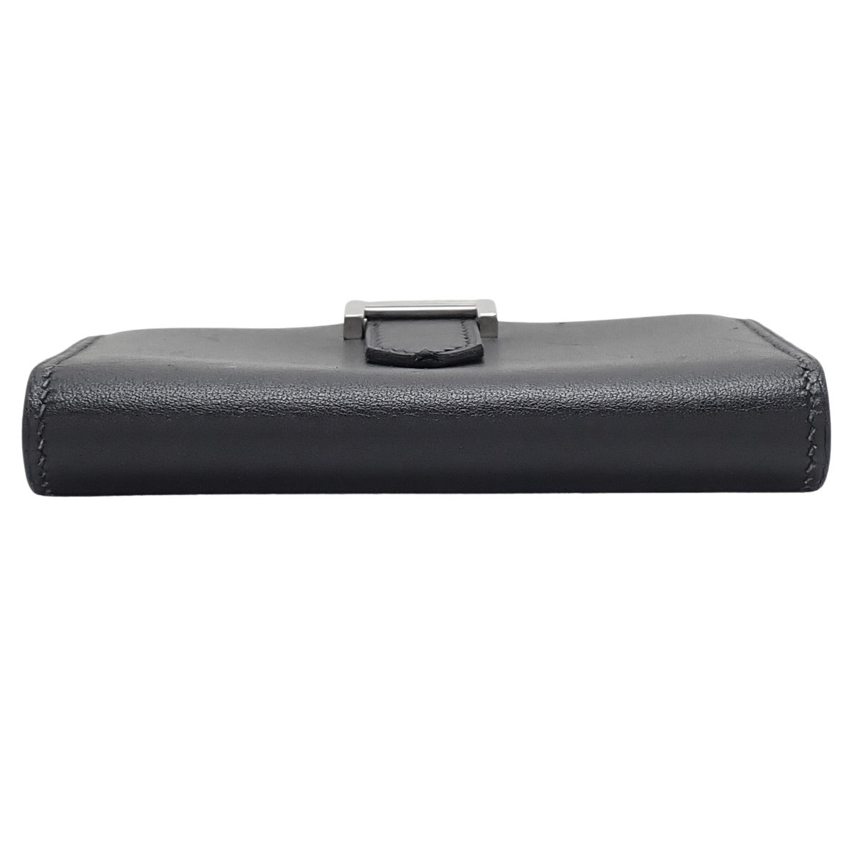 Bearn Card Case, Box Calf, Palladium Hardware, Black, Z stamp
