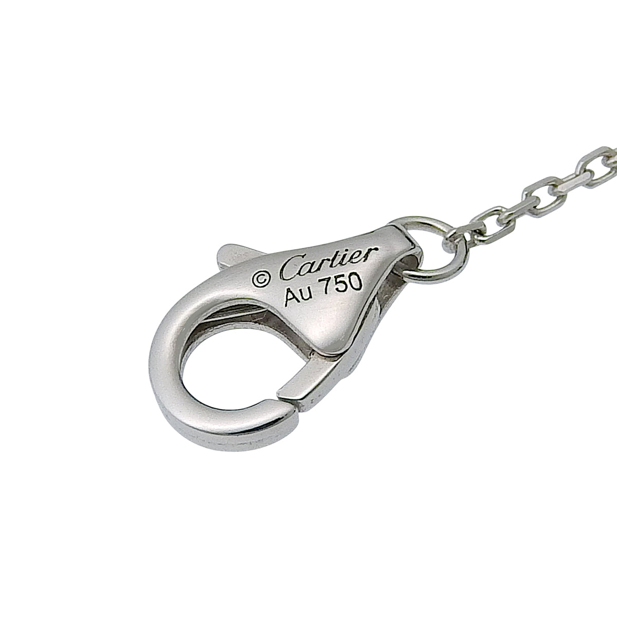 C ドゥ カルティエ ネックレス ダイヤモンド D0.23 ホワイトゴールド K18WG 2.6g