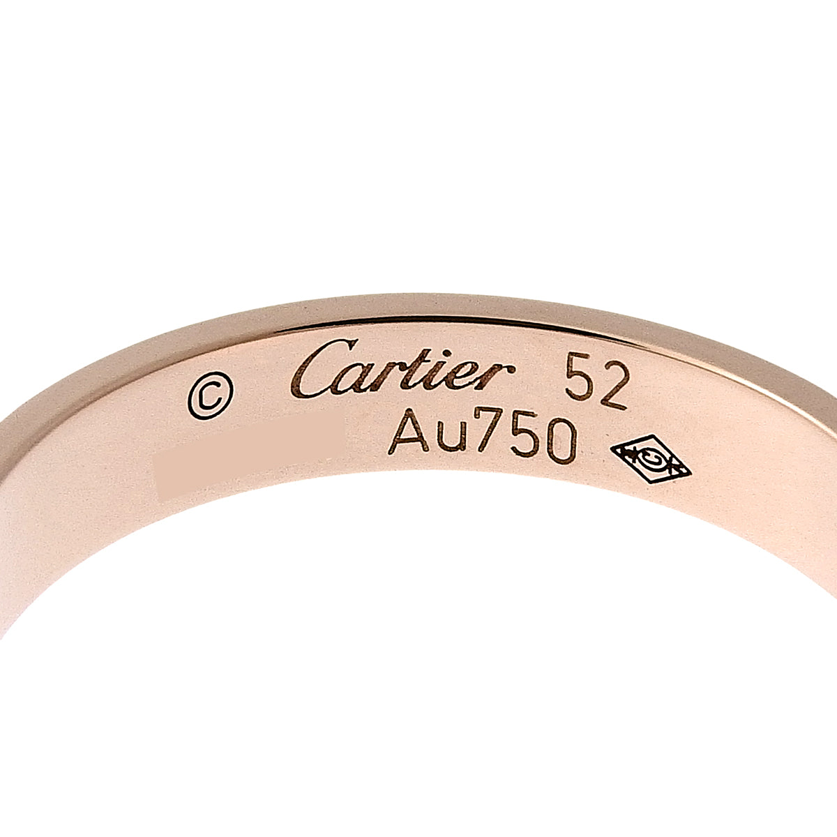 LOVE ring, small model, pink gold, 18KPG, 52, 3.0g