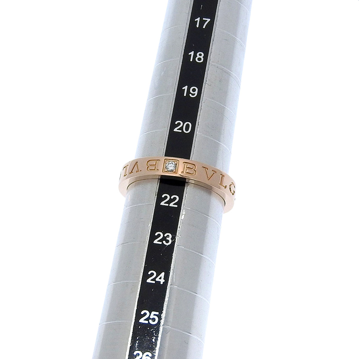 ビー・ゼロワン エッセンシャル リング ダイヤモンド ピンクゴールド K18PG 21(61)号 7.7g