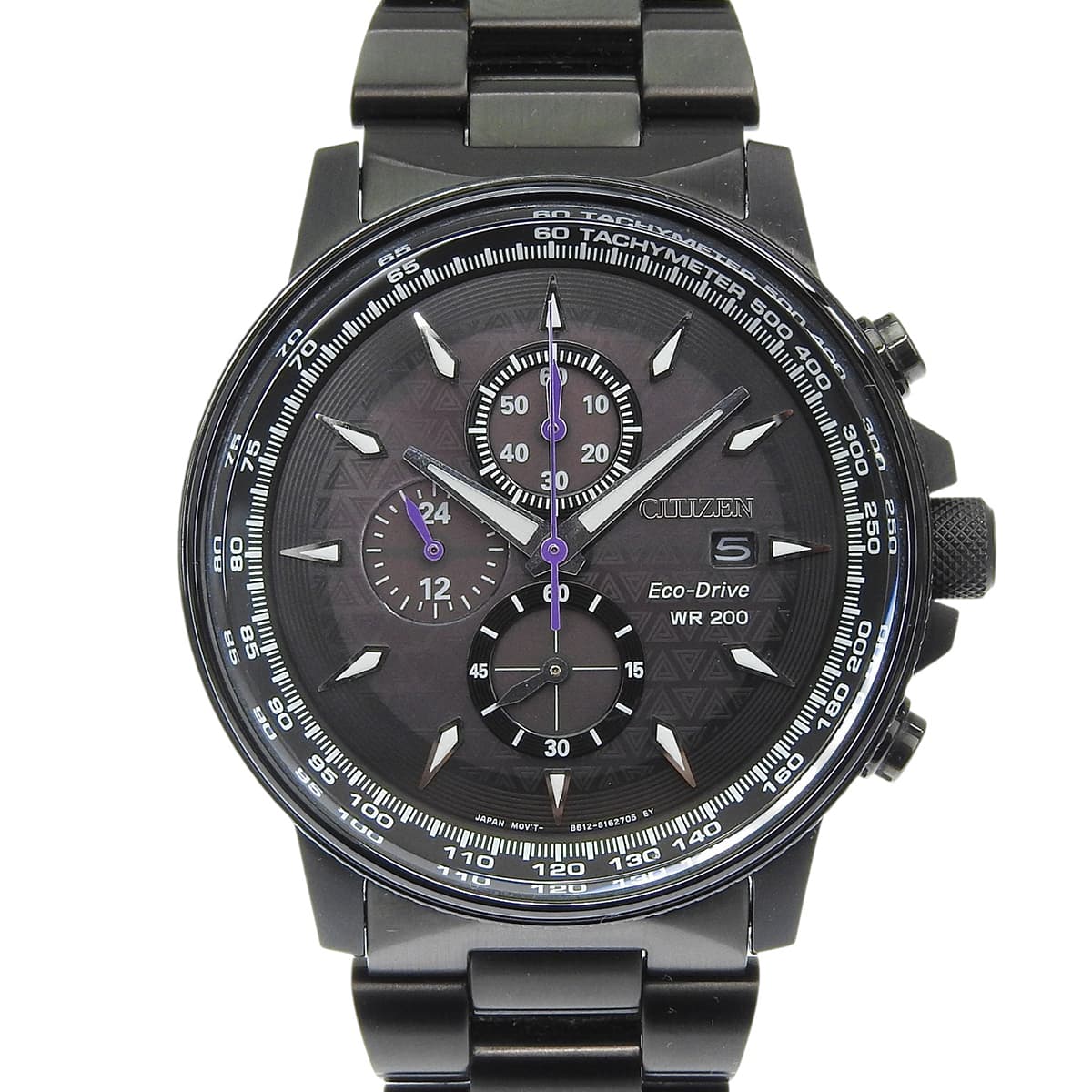 エコ・ドライブ マーベルスペシャルモデル ブラックパンサー マーベルコラボ CA0297-52W SS ブラック エコドライブ メンズ