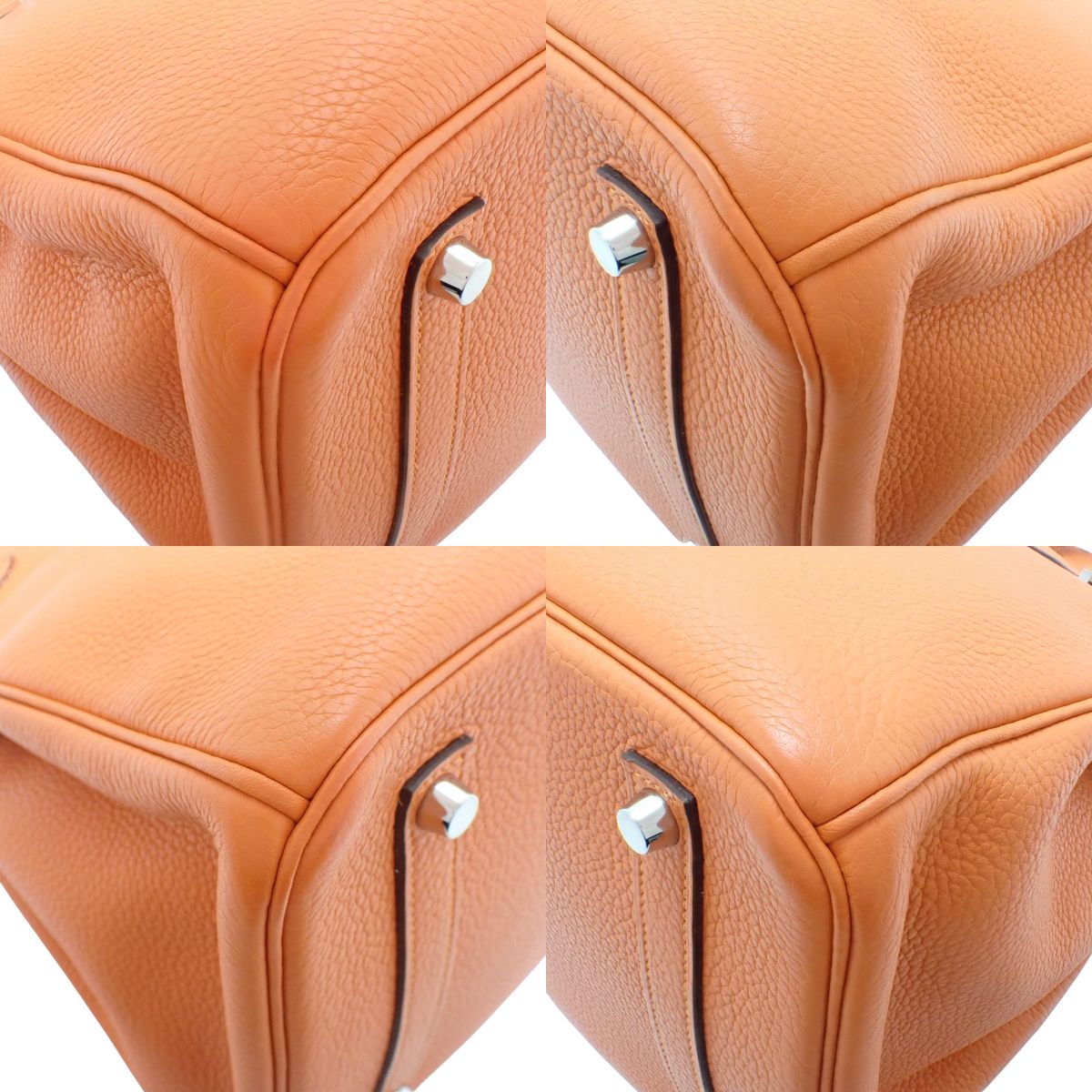 バーキン35 トゴ オレンジ シルバー金具 □R刻印
