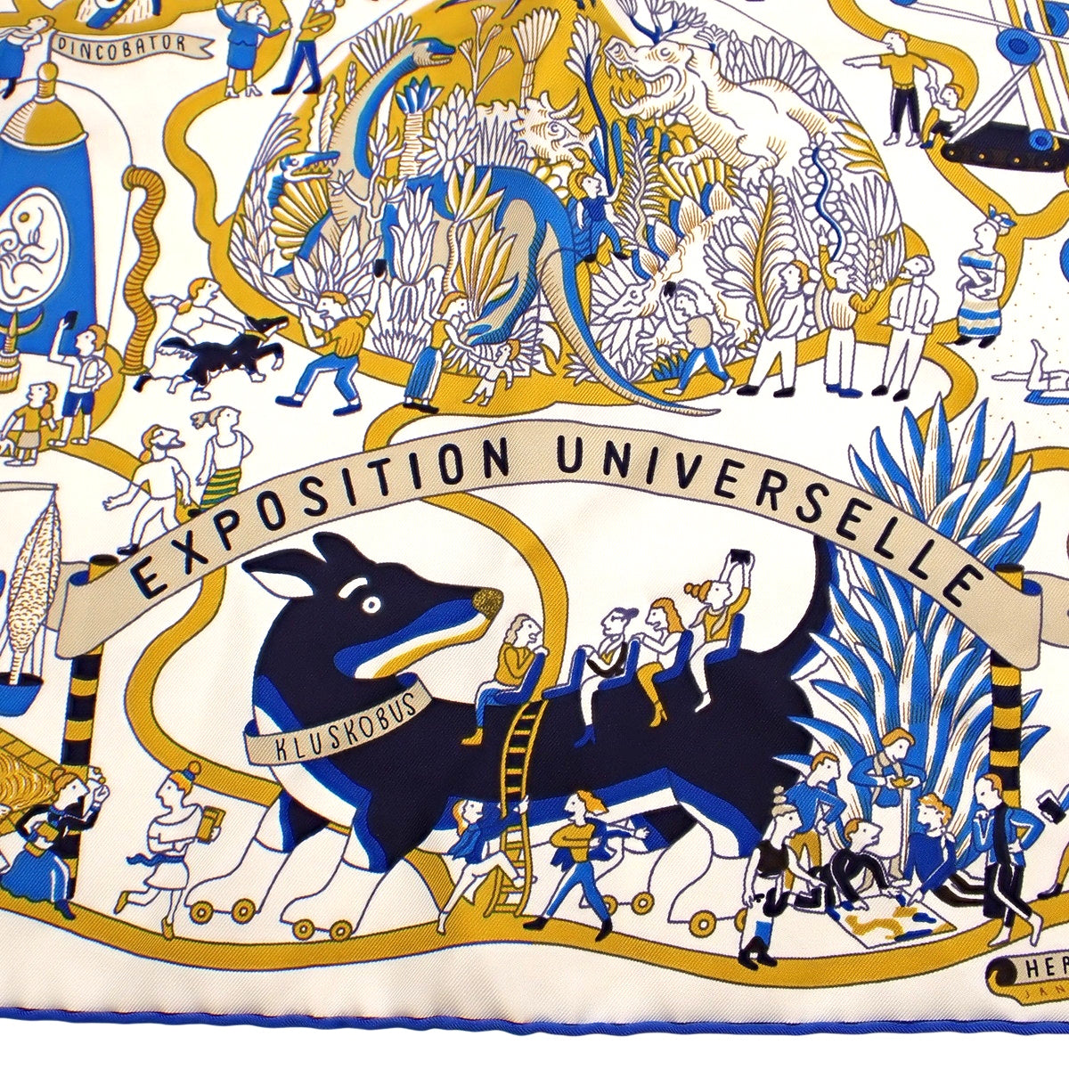 Exposition Universelle World's Fair Carre 90 Silk