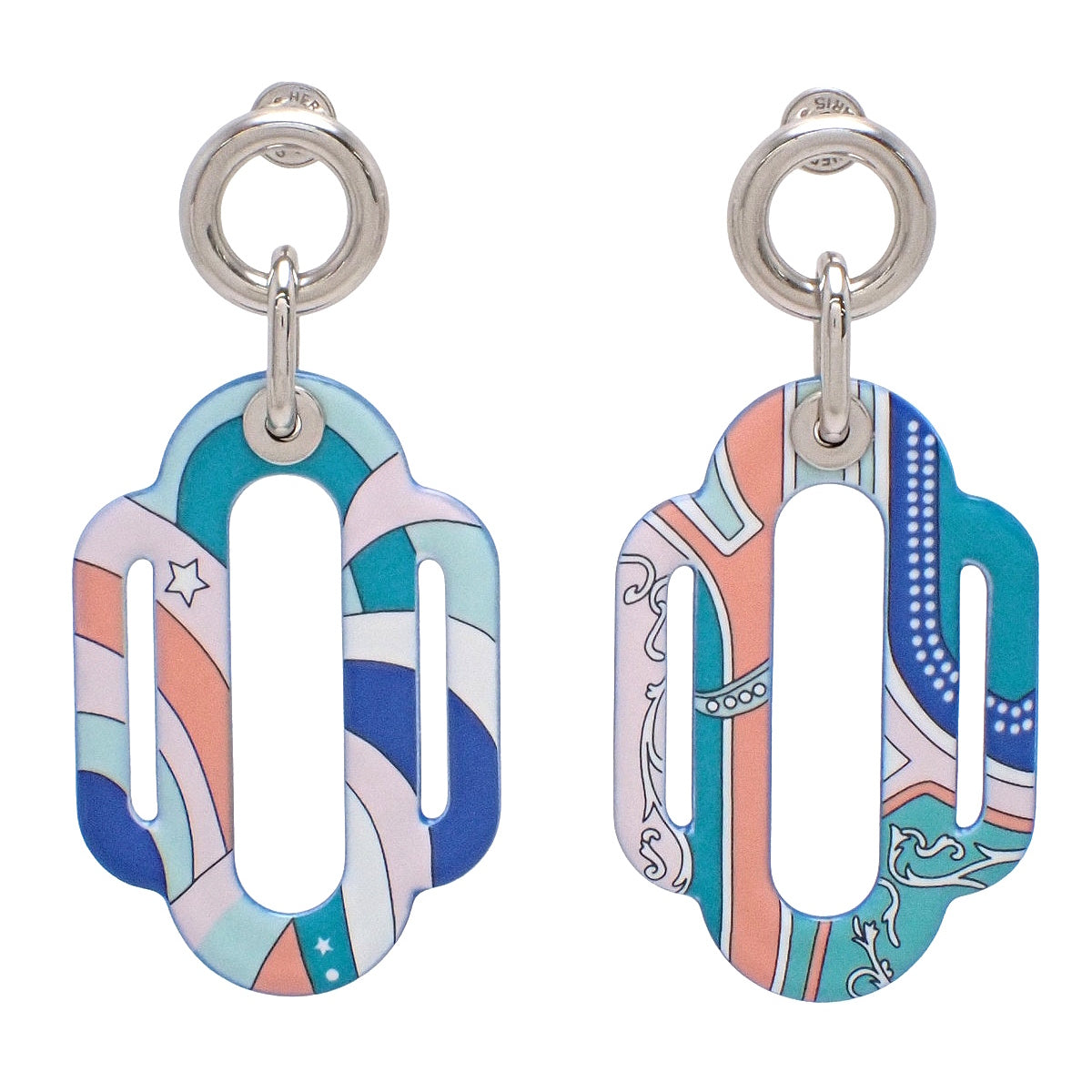 Attelage Berlin Rainbow Enamel Palladium Hardware Earrings