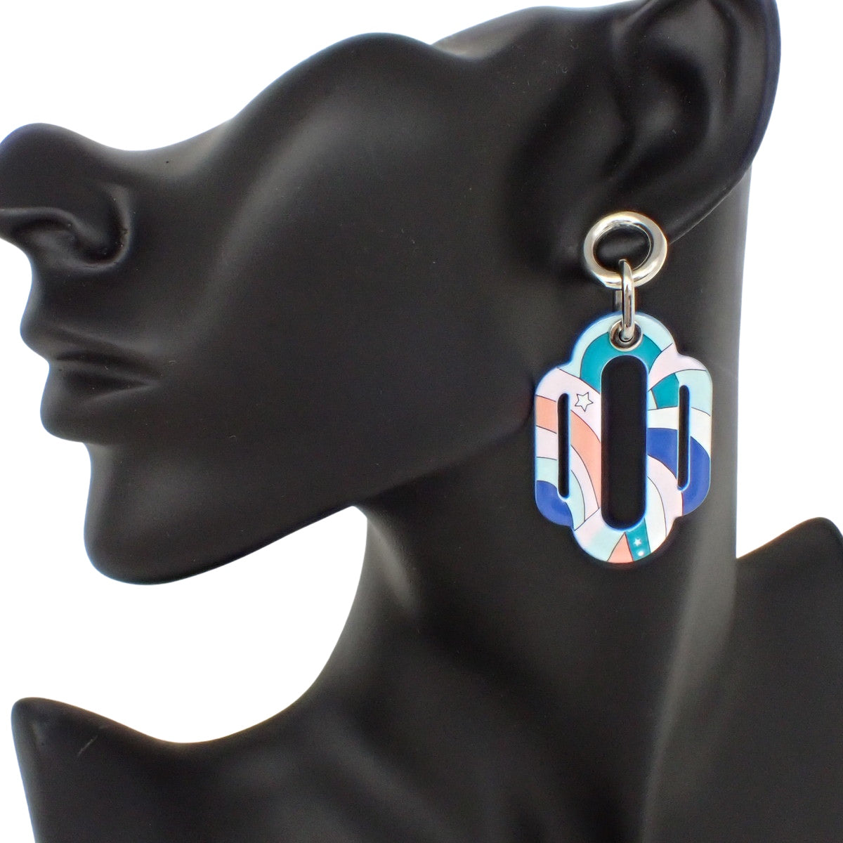 Attelage Berlin Rainbow Enamel Palladium Hardware Earrings