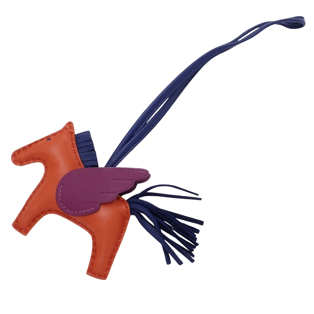 Rodeo charm Pegasus PM, Agneau Milo, Vaux Swift, Carnelian, Bleu Saphir, Anemone, B stamp