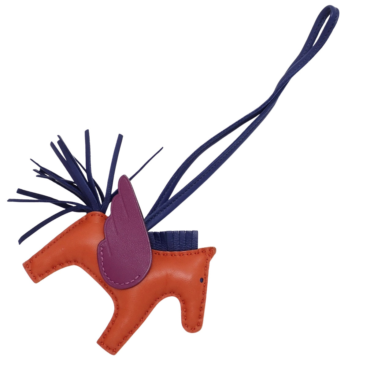 Rodeo charm Pegasus PM, Agneau Milo, Vaux Swift, Carnelian, Bleu Saphir, Anemone, B stamp