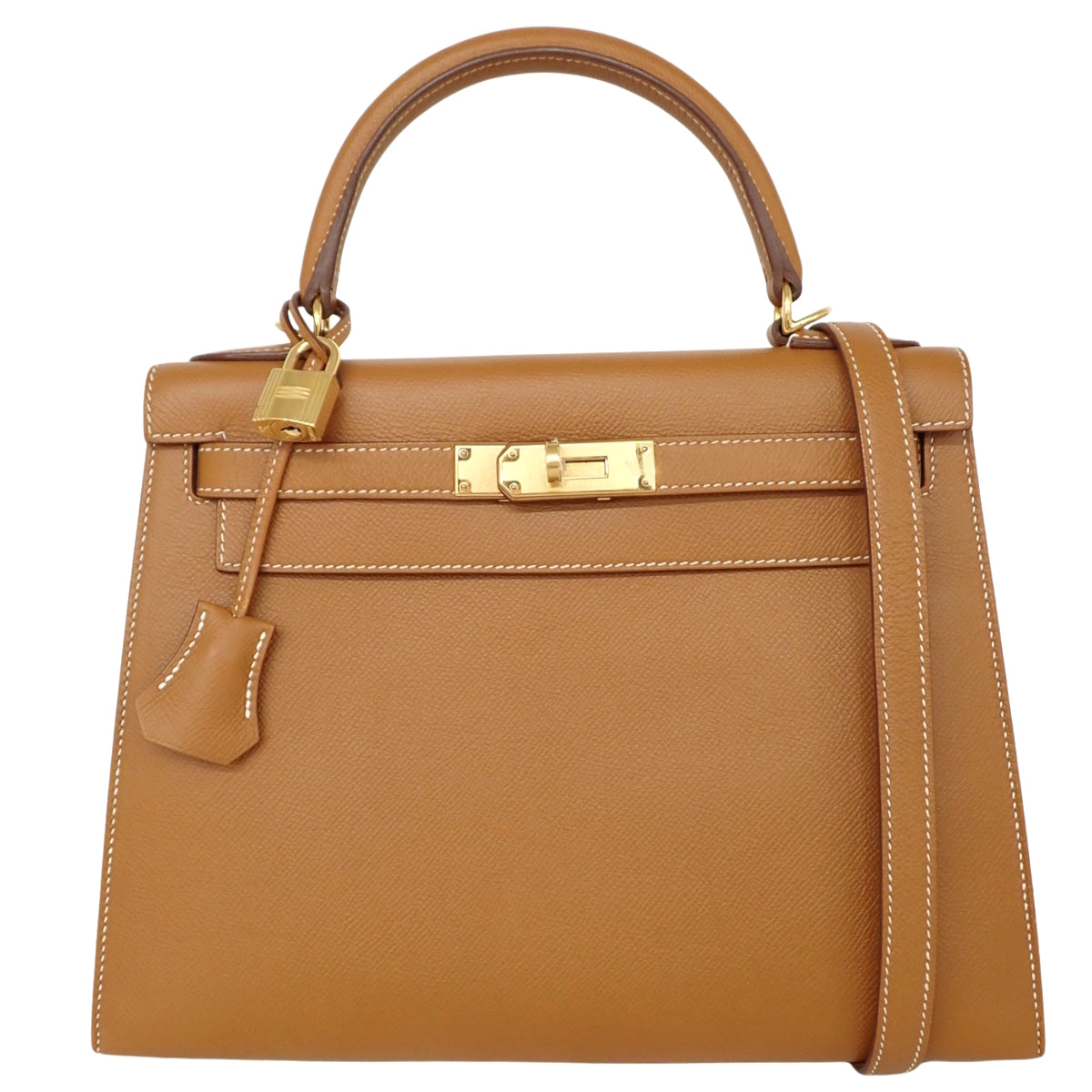ケリー28(外縫い) ヴォーエプソン ゴールド ゴールド金具 A刻印