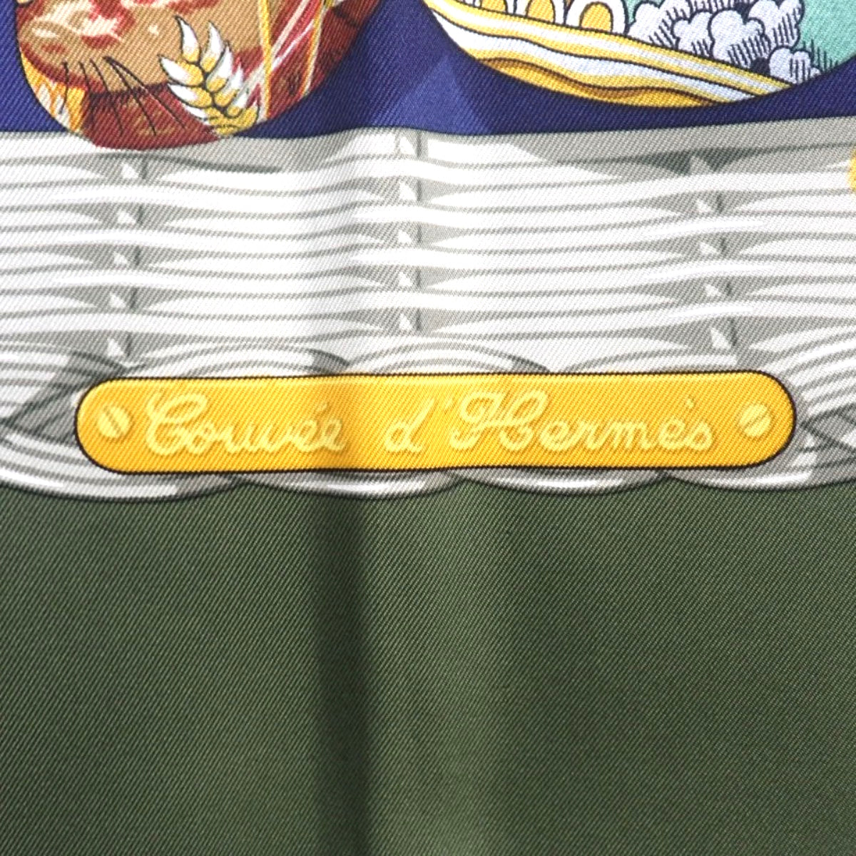 Couve d'Herms Hermès Chicks Scarf 90 Silk