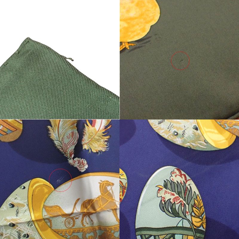 Couve d'Herms Hermès Chicks Scarf 90 Silk