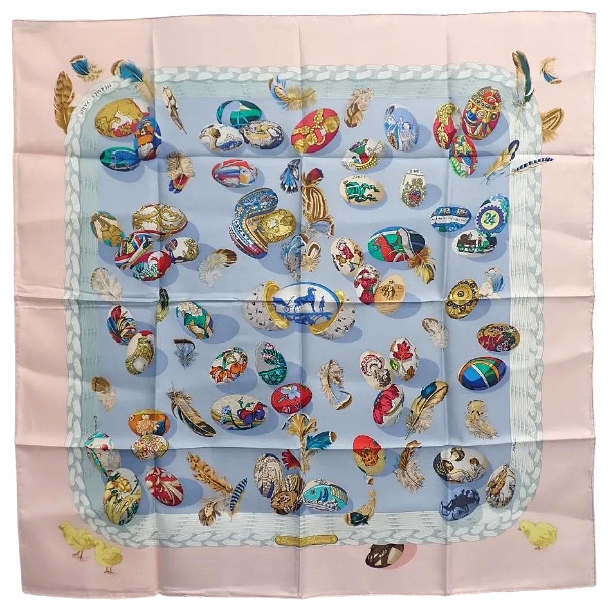 COUVEE D'HERMES Hermes Brood Scarf 90 Silk