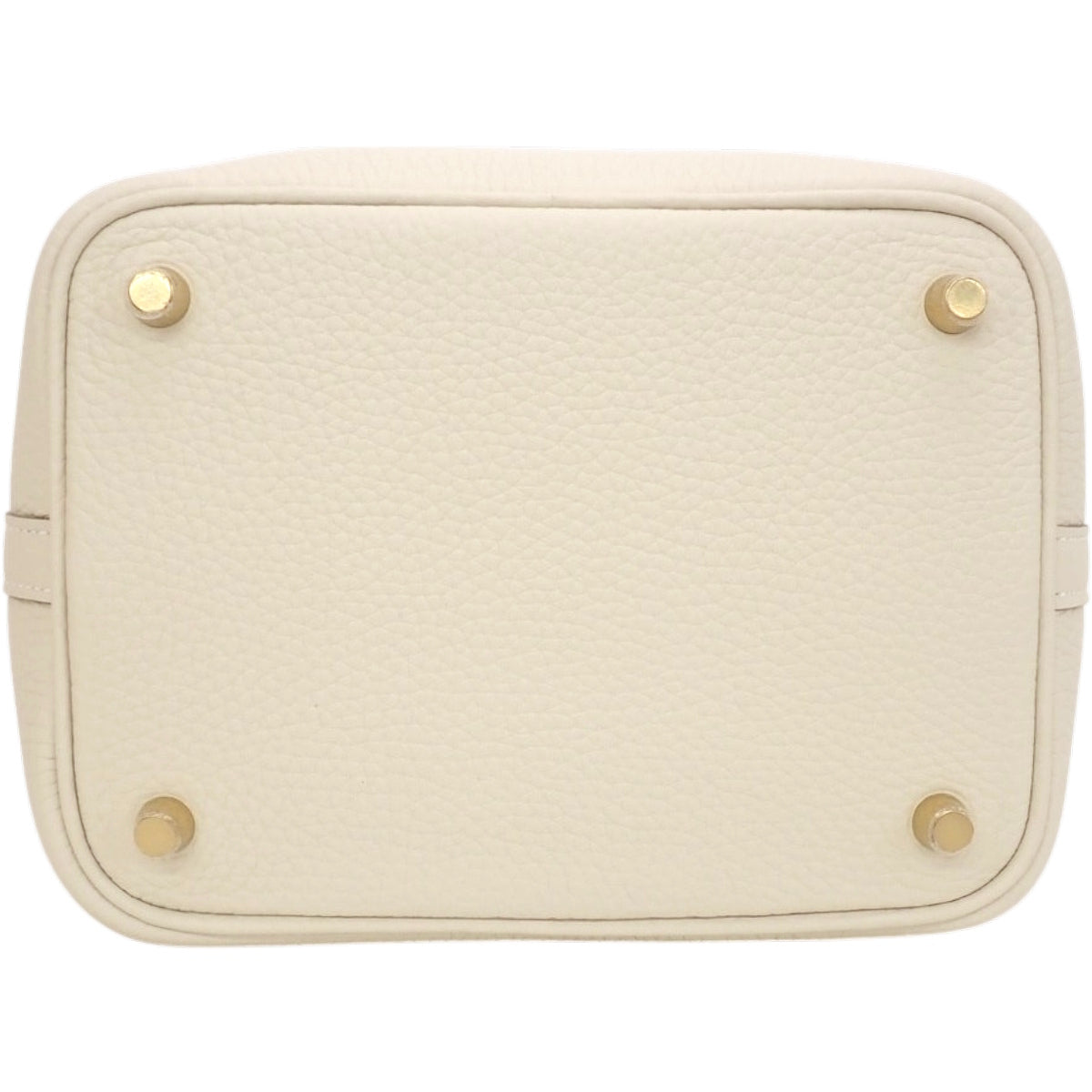 [New] Picotin Lock PM, G Stamp, Taurillon Clemence, Craie, Gold Hardware, G Stamp