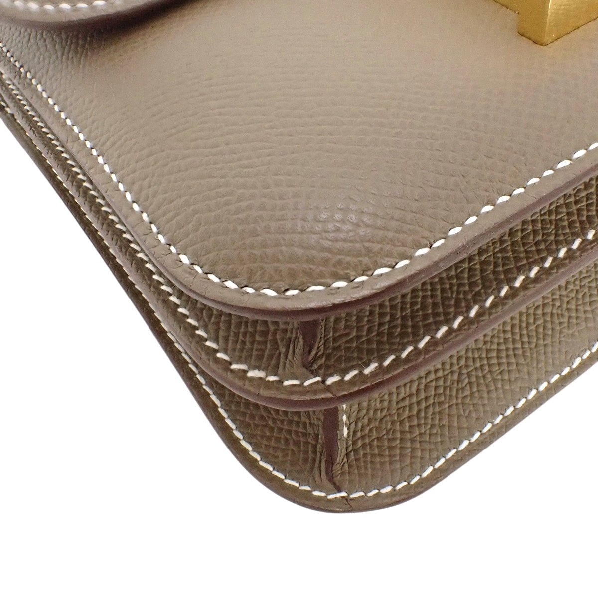 コンスタンス3ミニ ミロワール ヴォーエプソン エトゥープ ゴールド金具 K刻印