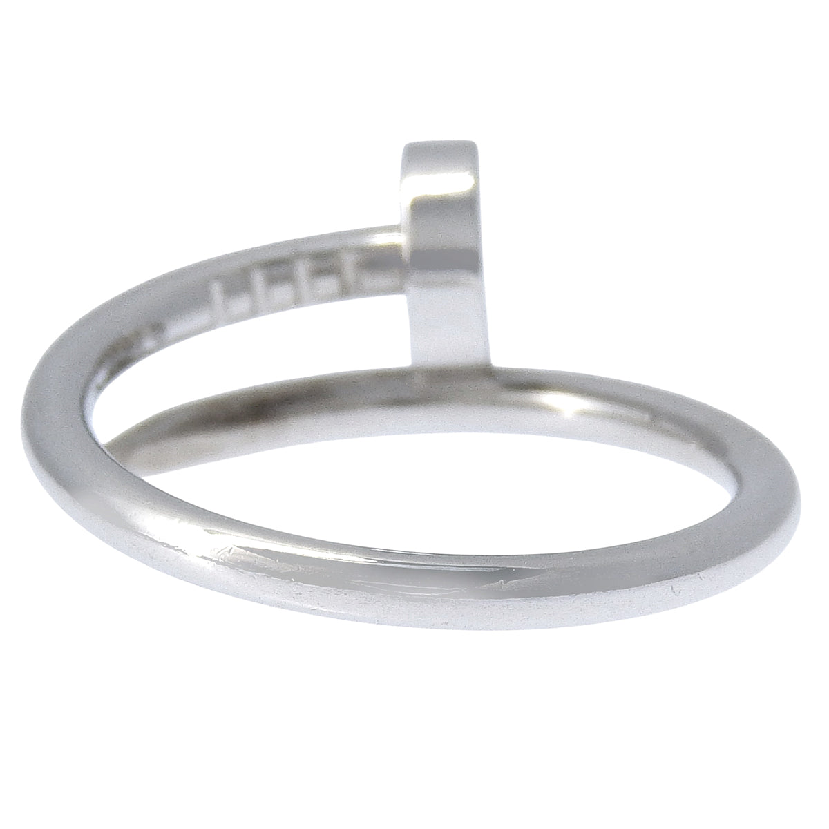 Juste un Clou ring, small model, 18K white gold, size 47, 3.3g, jewelry