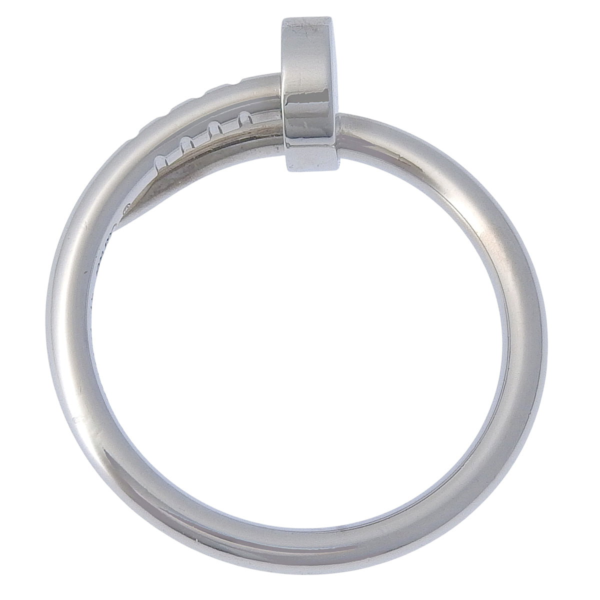 Juste un Clou ring, small model, 18K white gold, size 47, 3.3g, jewelry