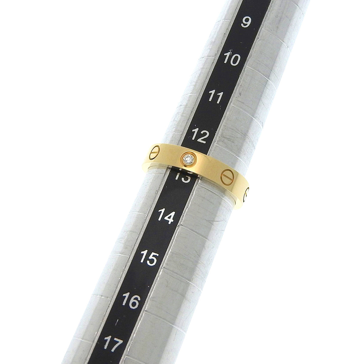 LOVEリング スモールモデル ダイヤモンド イエローゴールド K18YG 53 4.6g