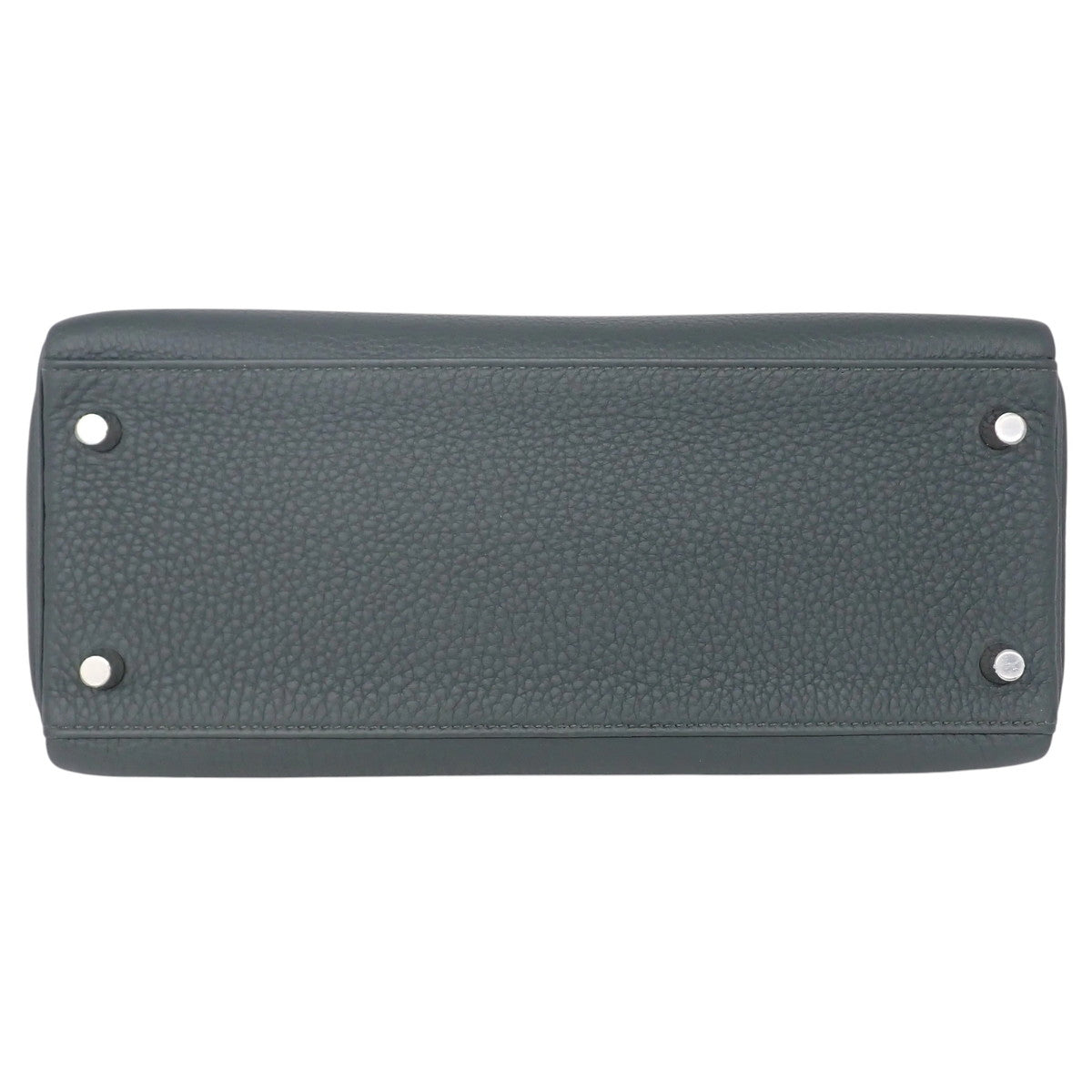 Kelly 28 (Sellier) Togo Palladium Hardware Vert Manque Silver Hardware K Stamp