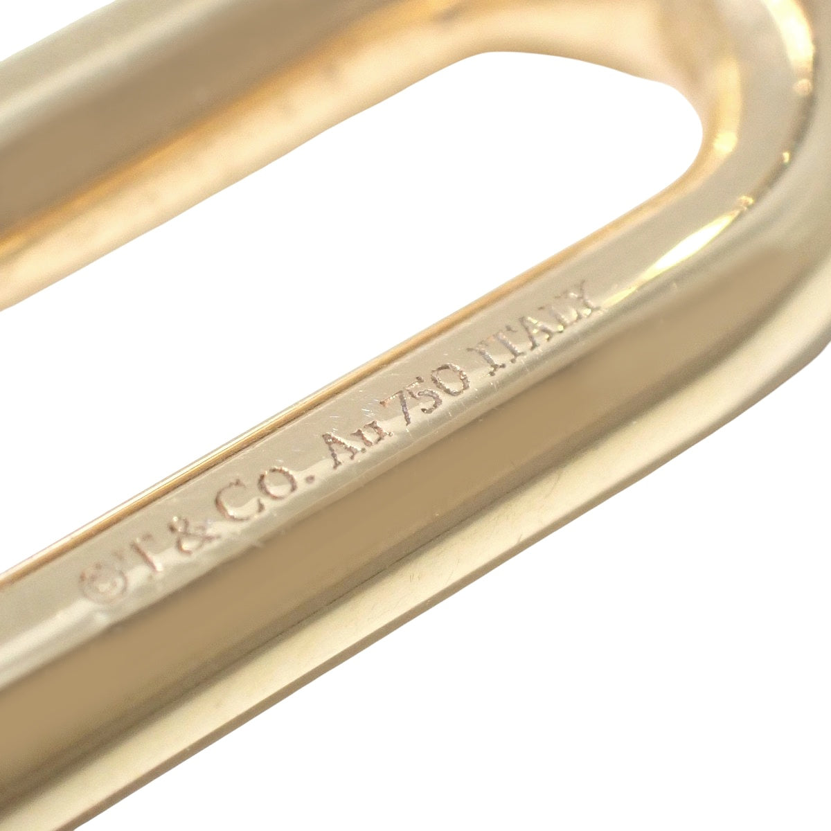ダブルロング リンク ピアス イエローゴールド K18YG 9.2g