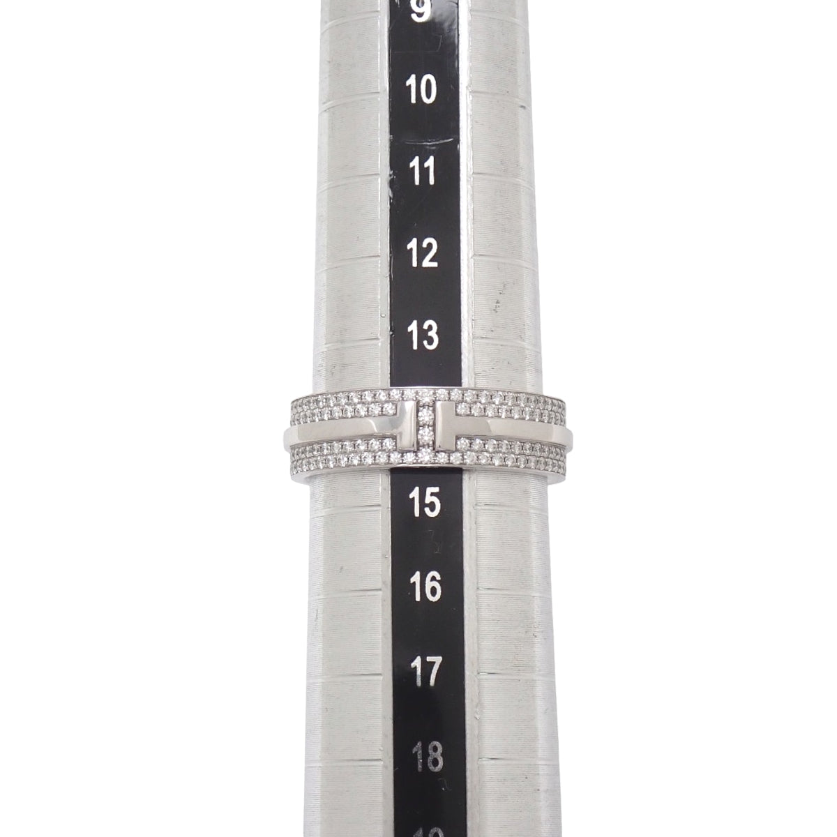 ワイド パヴェ ダイヤモンド リング ダイヤモンド ホワイトゴールド K18WG 14(54)号 6.3g