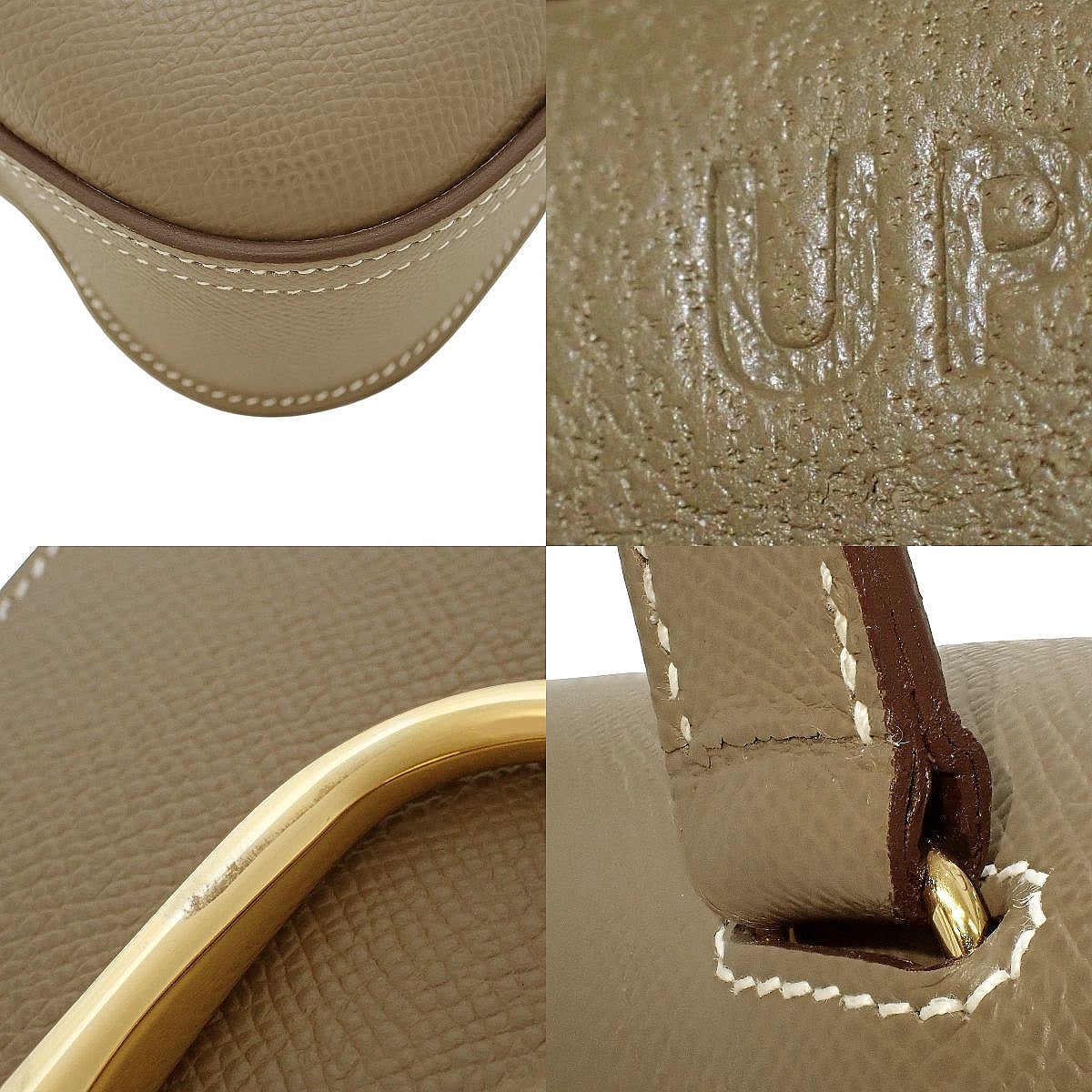 デッラ・カヴァッレリアミニ ヴォーエプソン エトゥープ/エトープ ゴールド金具 U刻印