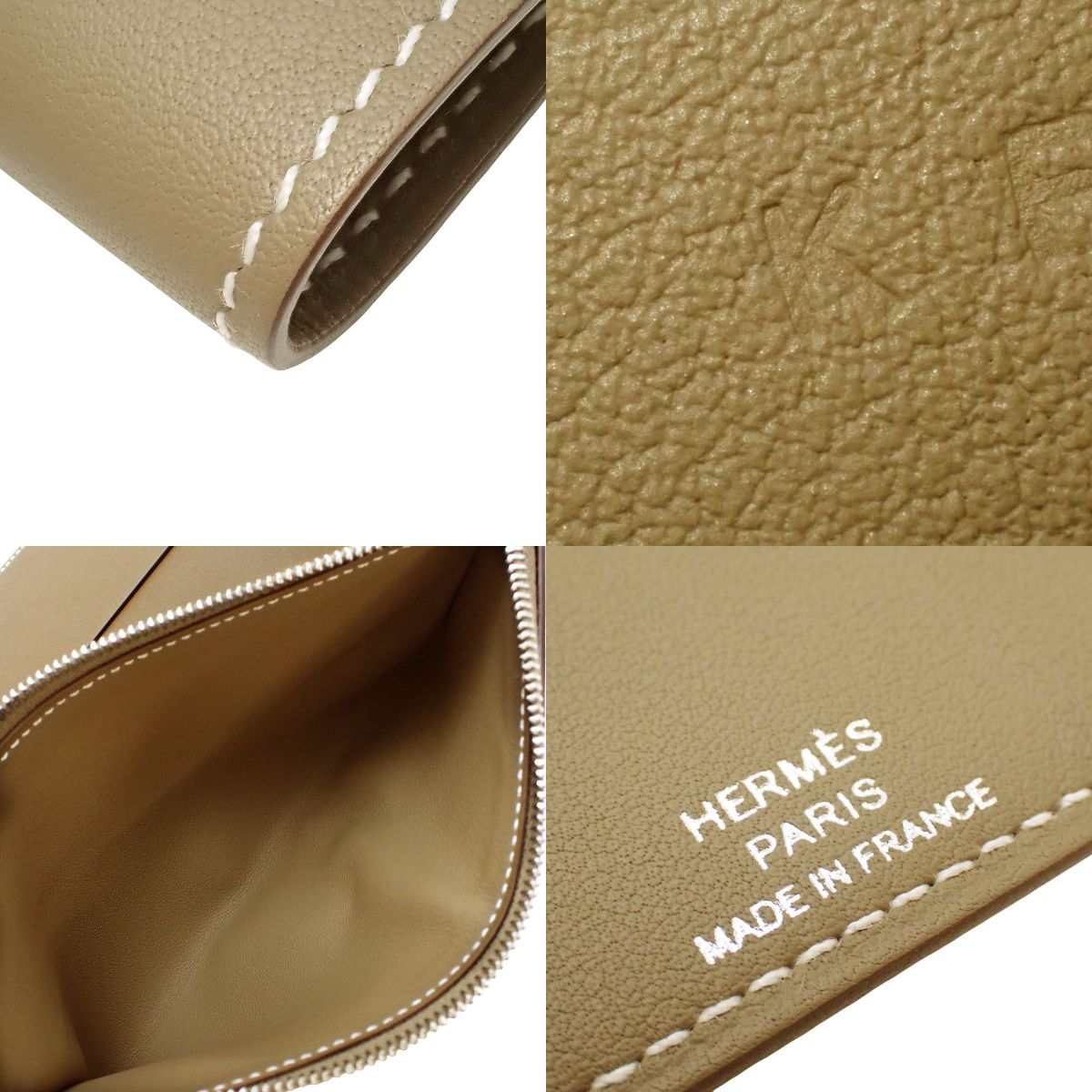ノートパッド EAジップ ヴォースイフト エトゥープ/エトープ シルバー金具 K刻印