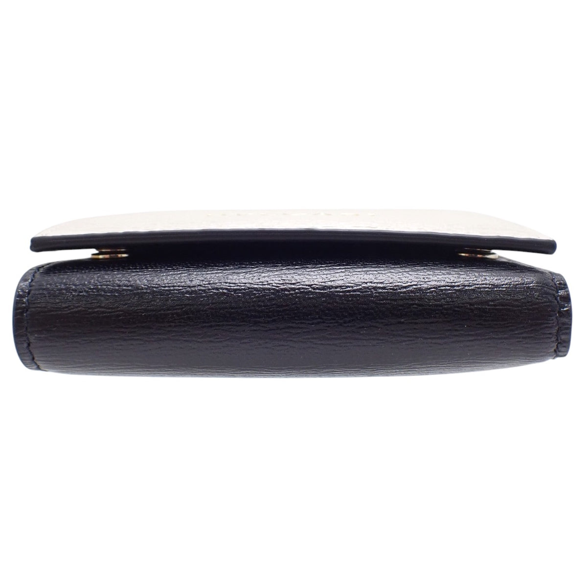 B.zero1 Trifold Wallet, Leather, White/Black, 289148