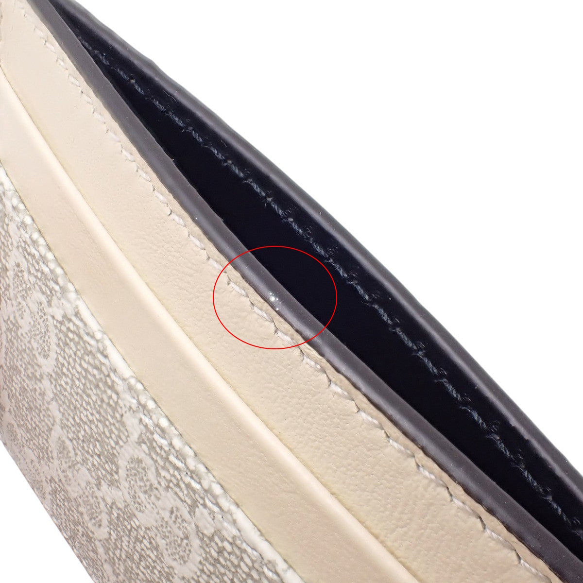 GG Supreme Card Case GG Supreme Canvas Leather Off-White 233166