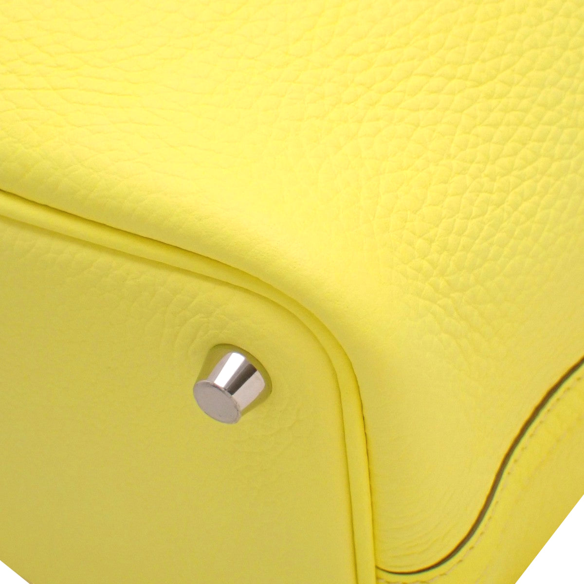 Picotin Lock PM, Taurillon Clemence, Palladium hardware, Lime, Silver hardware, W stamp