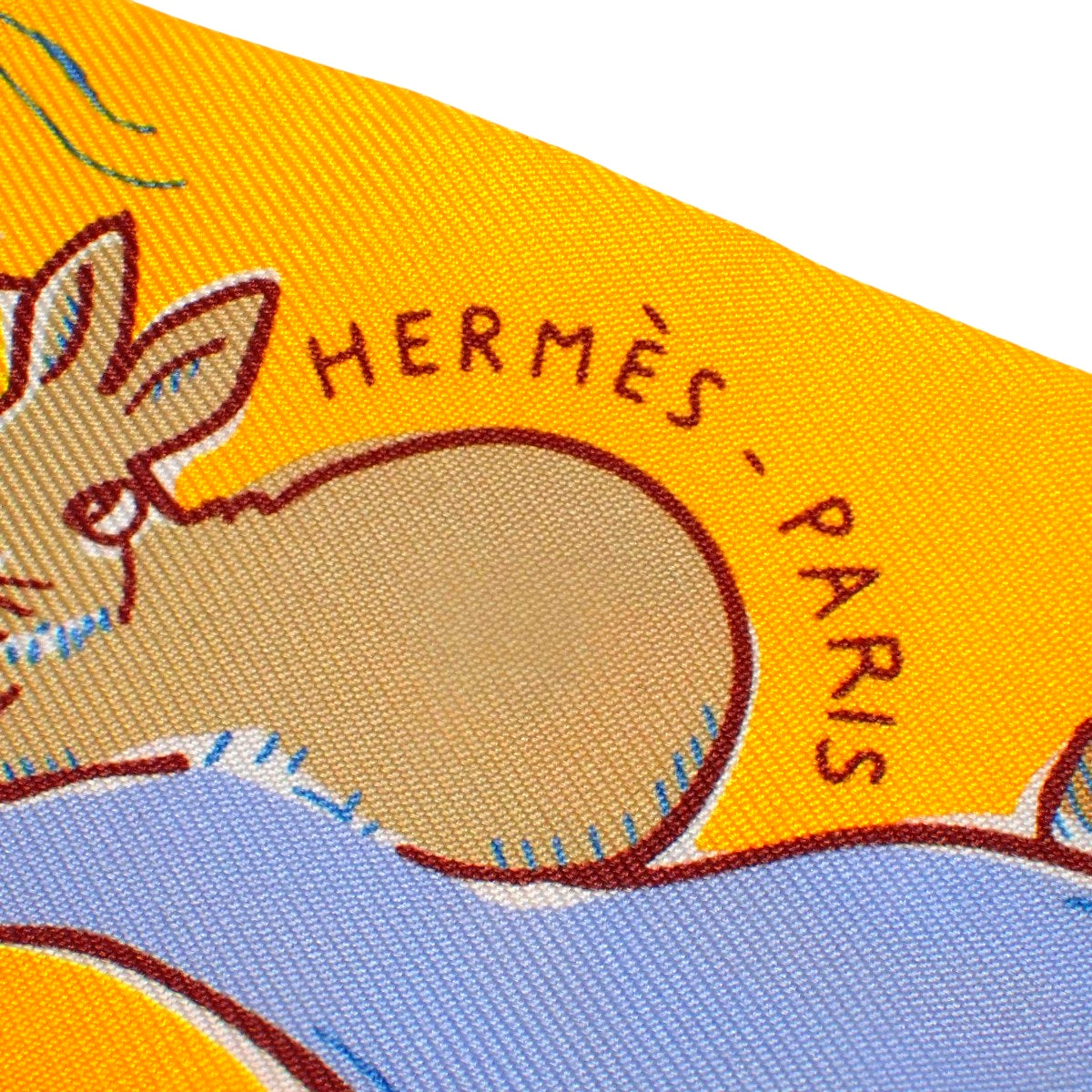 MILLE ET UN LAPINS 千と一のウサギ ツイリー シルク ブトンドール パルム H064007S 04