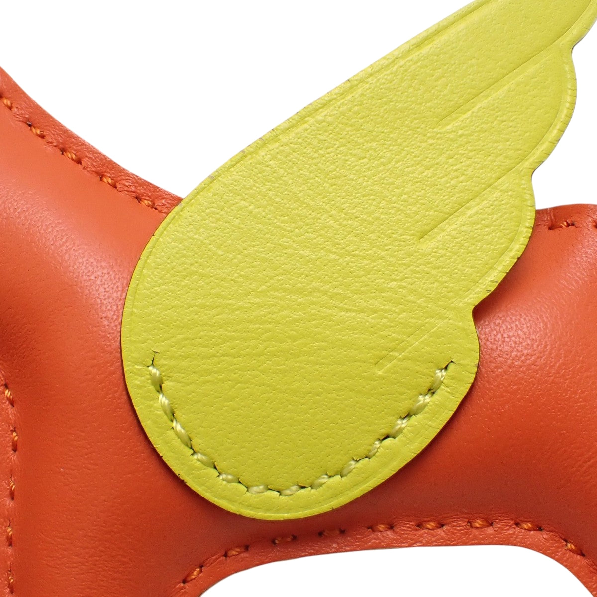 Rodeo Charm Pegasus PM, Milo lambskin and Swift calfskin, Carnelian, Bleu Brume, Lime, Stamp W