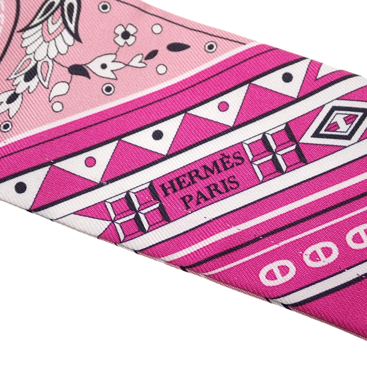 Cheval de Cœur Bandana Twilly, Sale Item, Silk, Fuchsia/Vieux Rose, H064259S 06