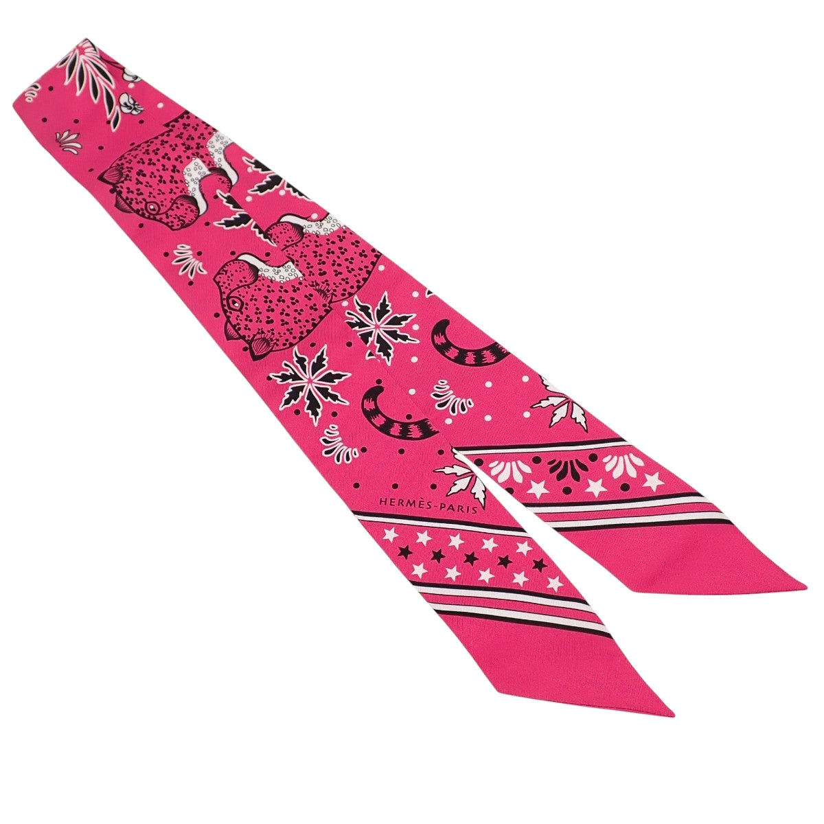 Les Leopards Bandana レオパード バンダナ ツイリー シルク