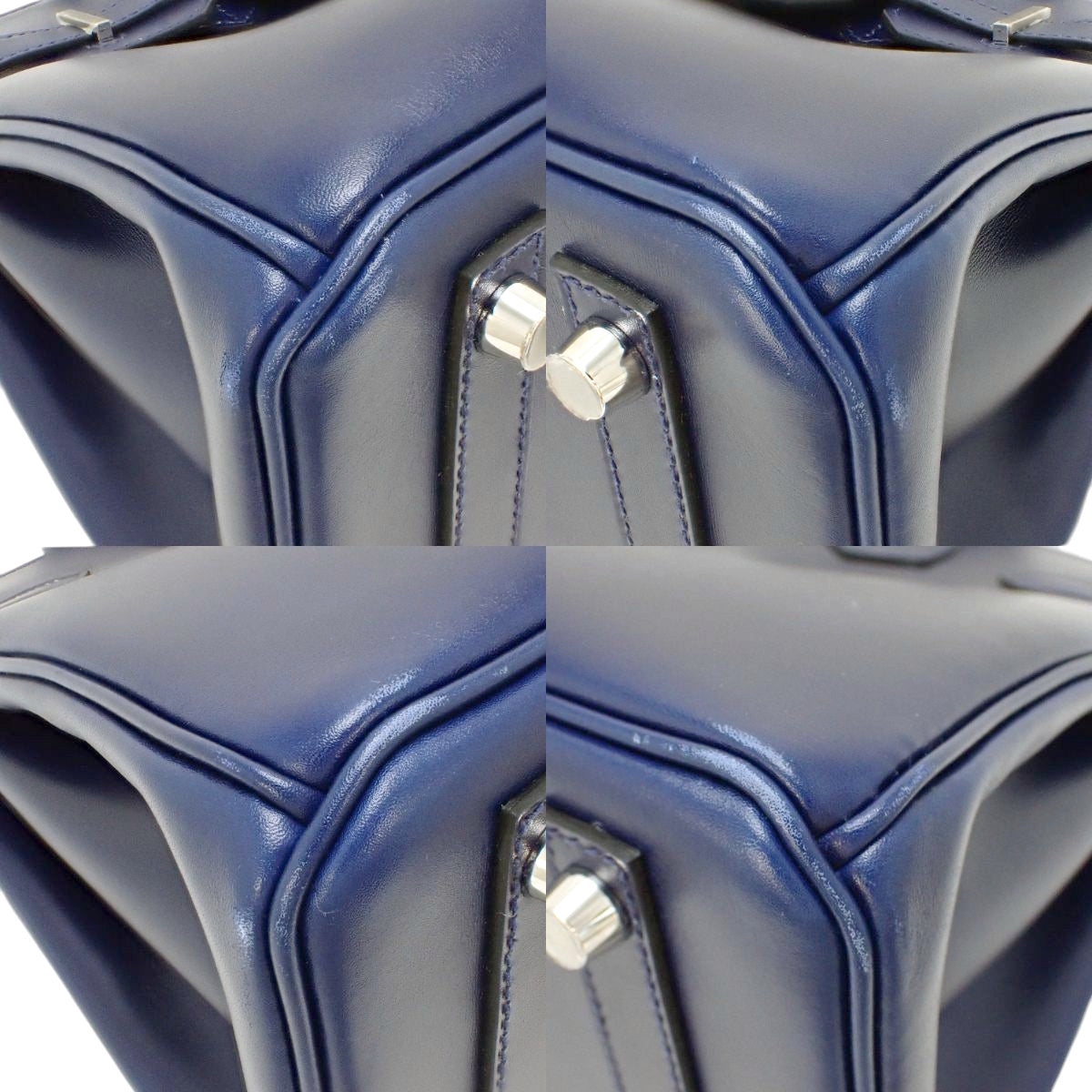Birkin 30 Tadelakt Bleu Electrique Silver Hardware W Stamp
