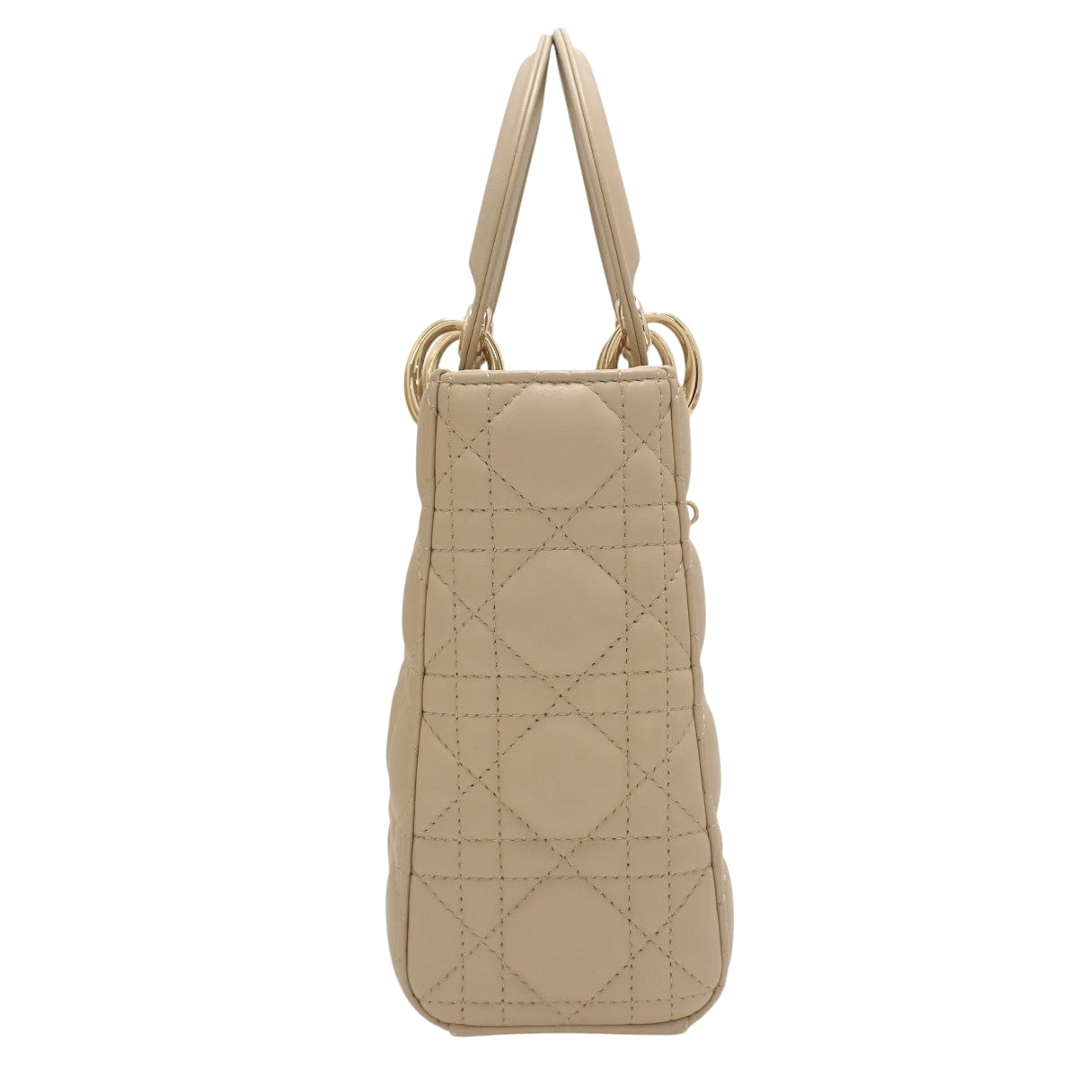 カナージュ Lady Dior My ABCDior バッグ スモール ラムスキン パウダーベージュ M0538ONGE_M51U