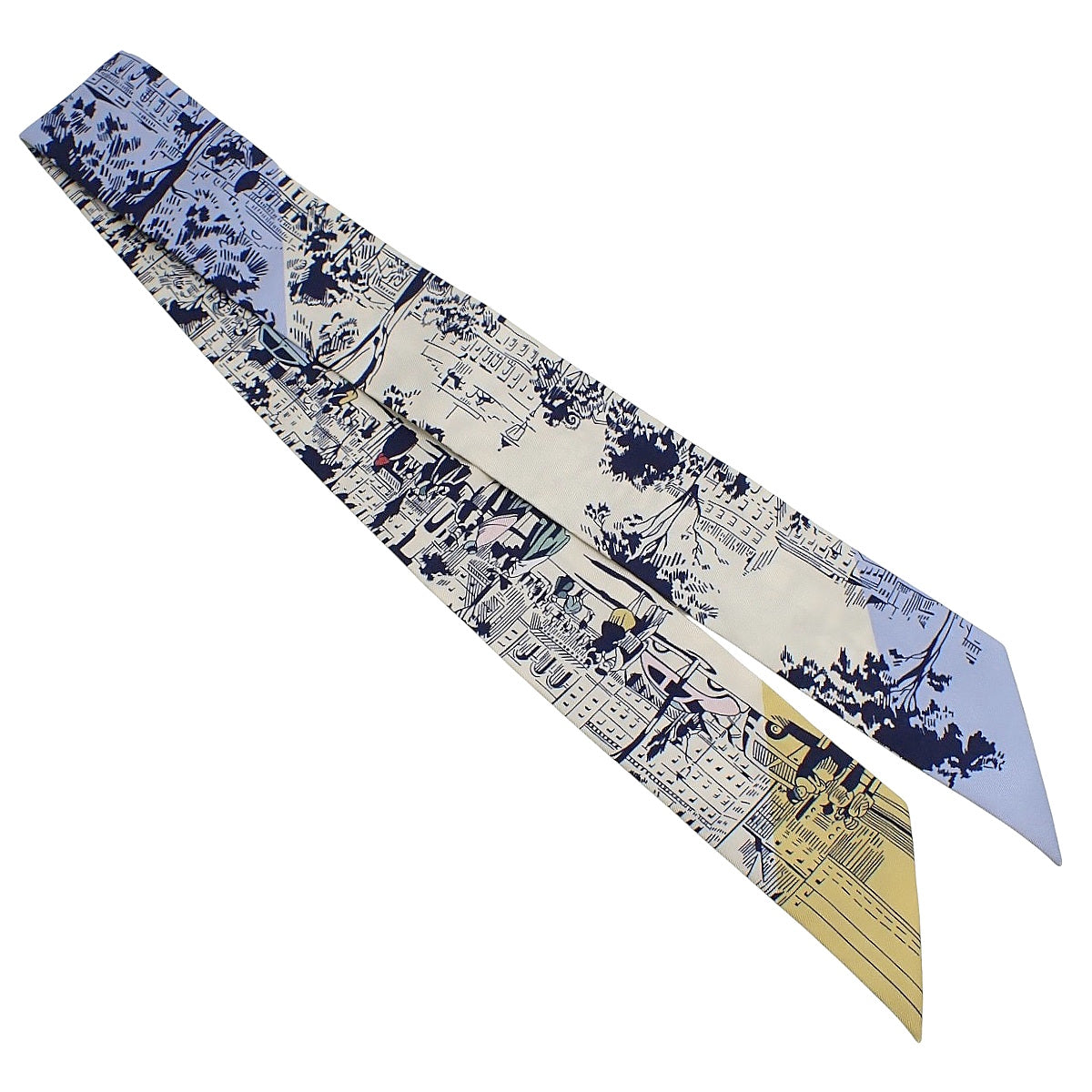 TWILLY SILK CRÈME/BLEU/JAUNE H062910S 04